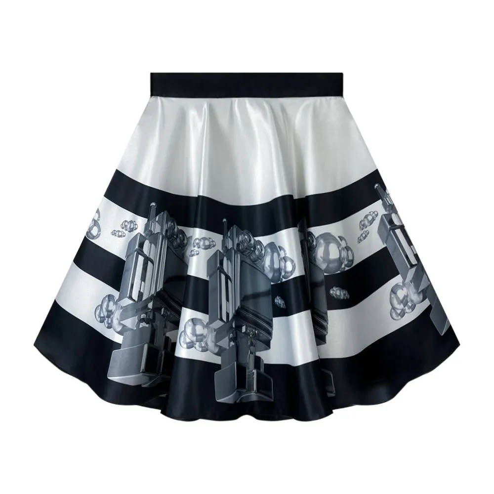 ICONIC SILVER BOT SKIRT