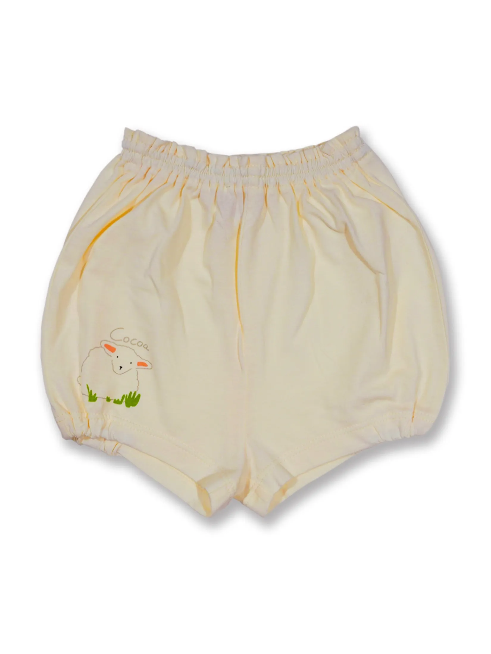 AUKA Cream,shorts Infant, Cocoa Sheep.