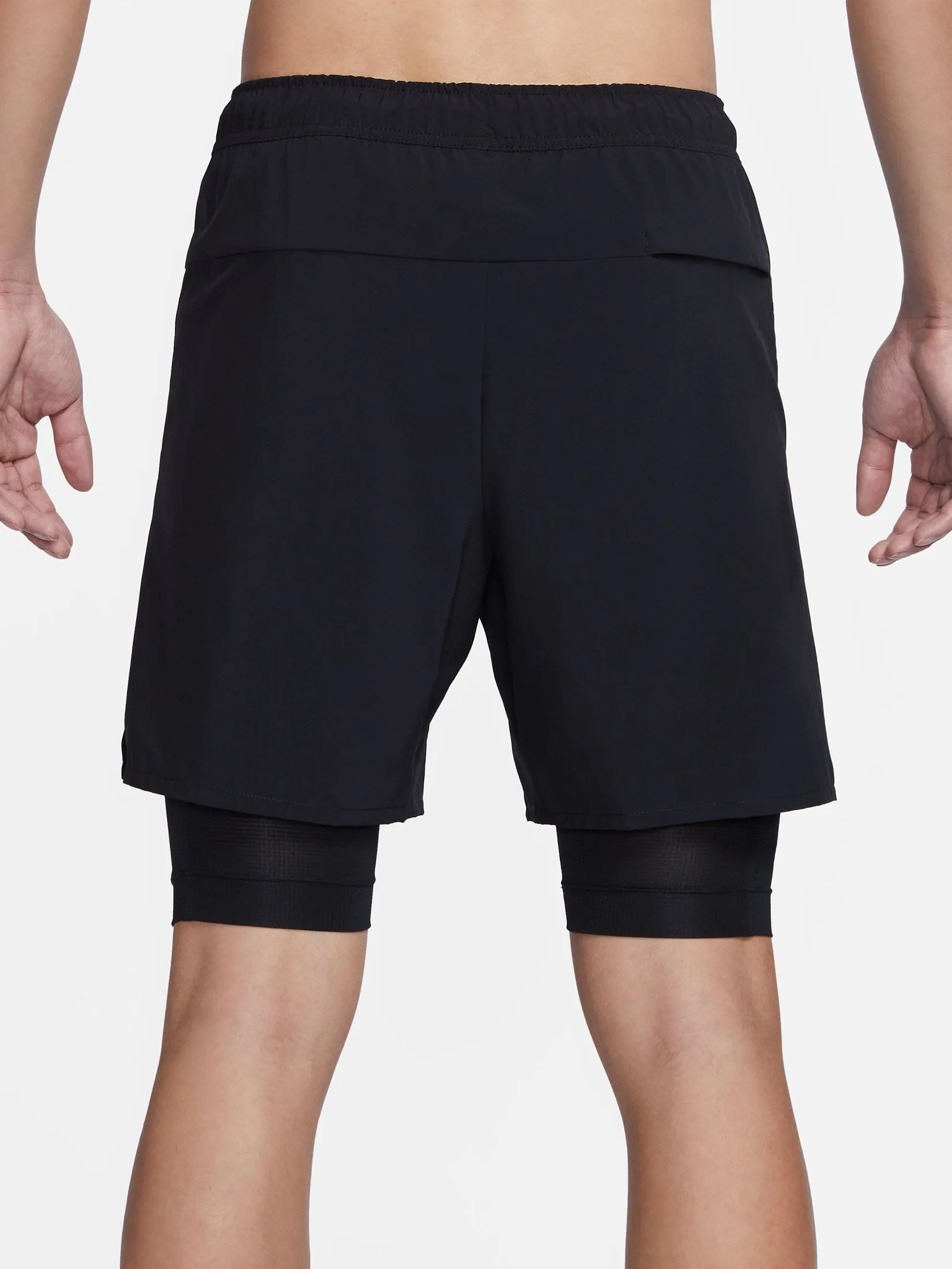 NIKE Men Shorts Unlimited Dri-Fit 7" 2-In-1 DV9335-010 Black/Black/Black/Black
