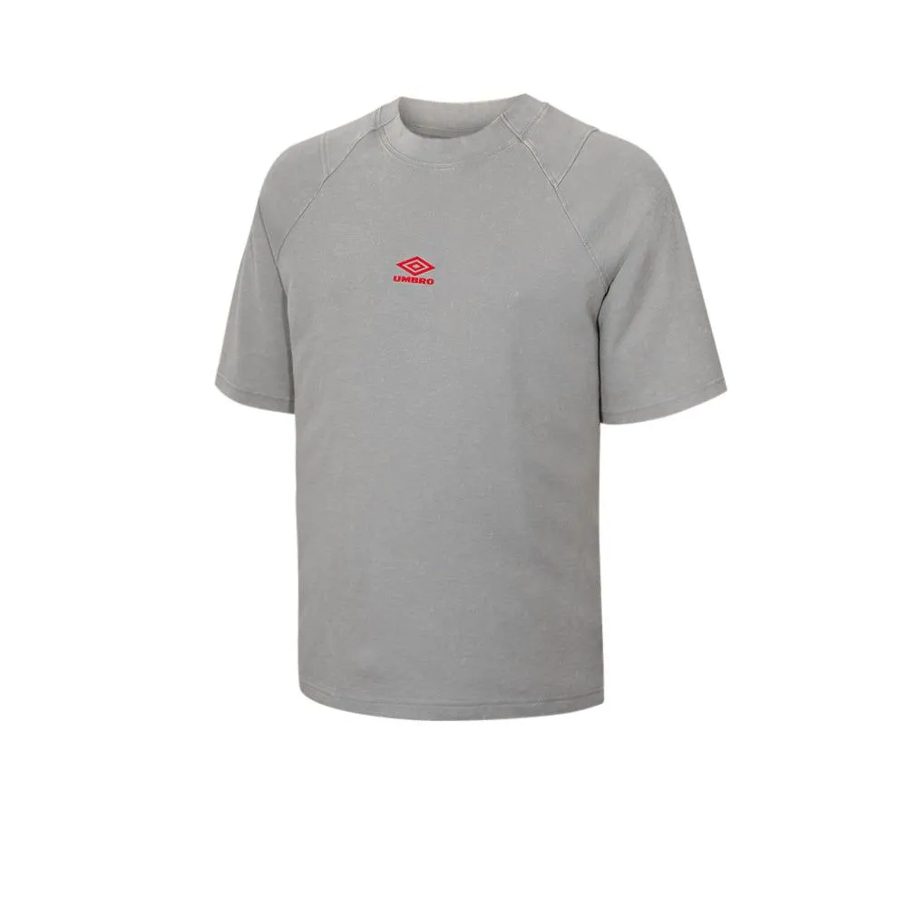UMBRO Men T-Shirt Washed High Neck Boxy Grey - UM126AP498EITH