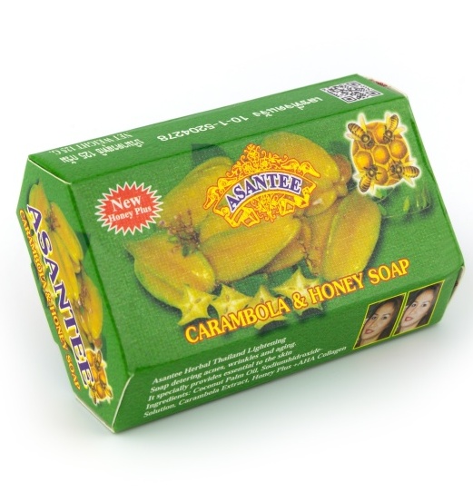 Осветляющее мыло с карамболой от прыщей Asantee 120 гр