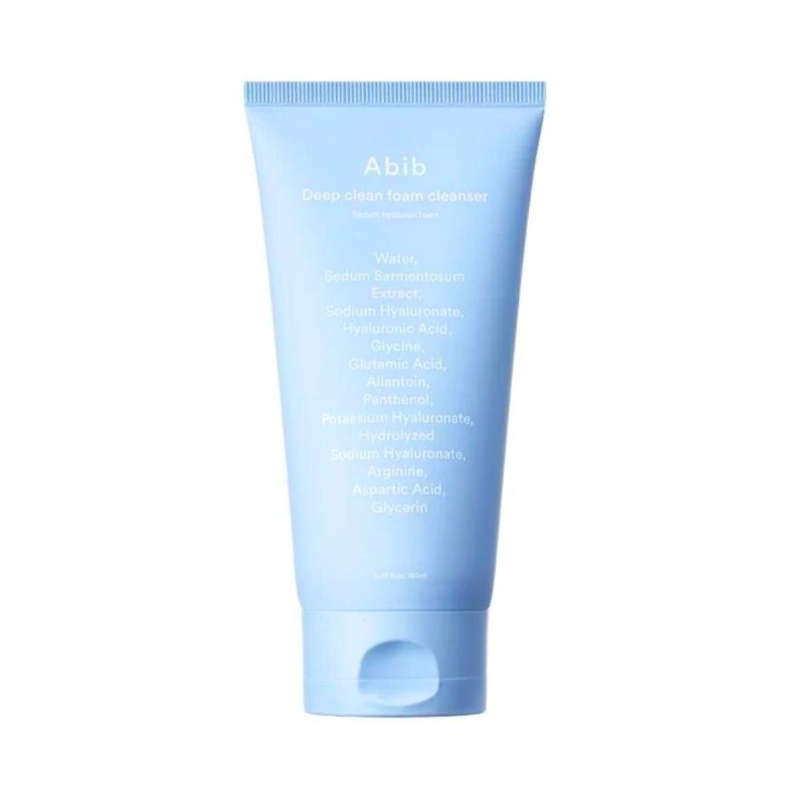 Abib Deep Clean Foam Cleanser Sedum Hyaluron Foam 150 Ml. - Blue