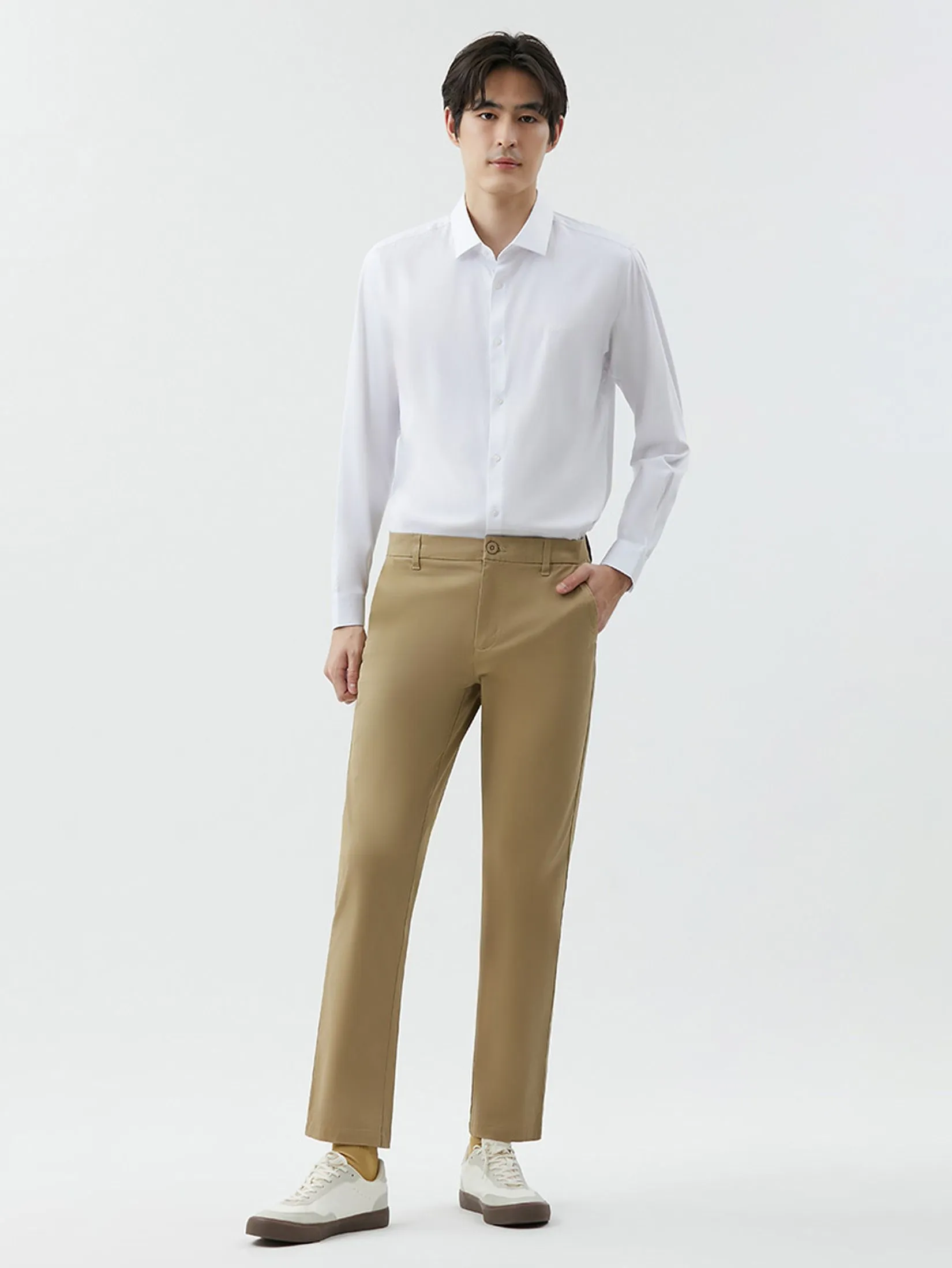 DAPPER DAPPER NO MORE IRON Regular Fit Shirt White