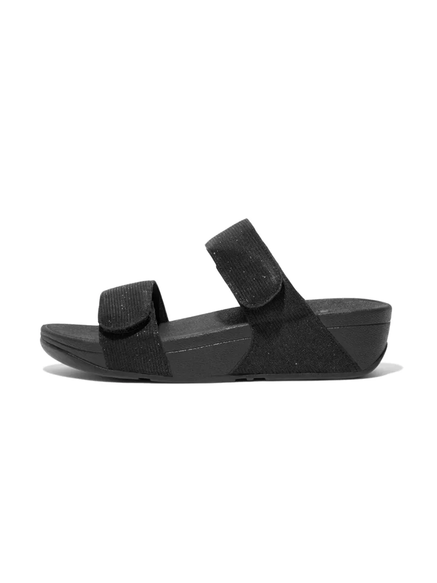 FitFlop™ WOMEN S LULU ADJUSTABLE SHIMMERLUX FZ9-090 BLACK