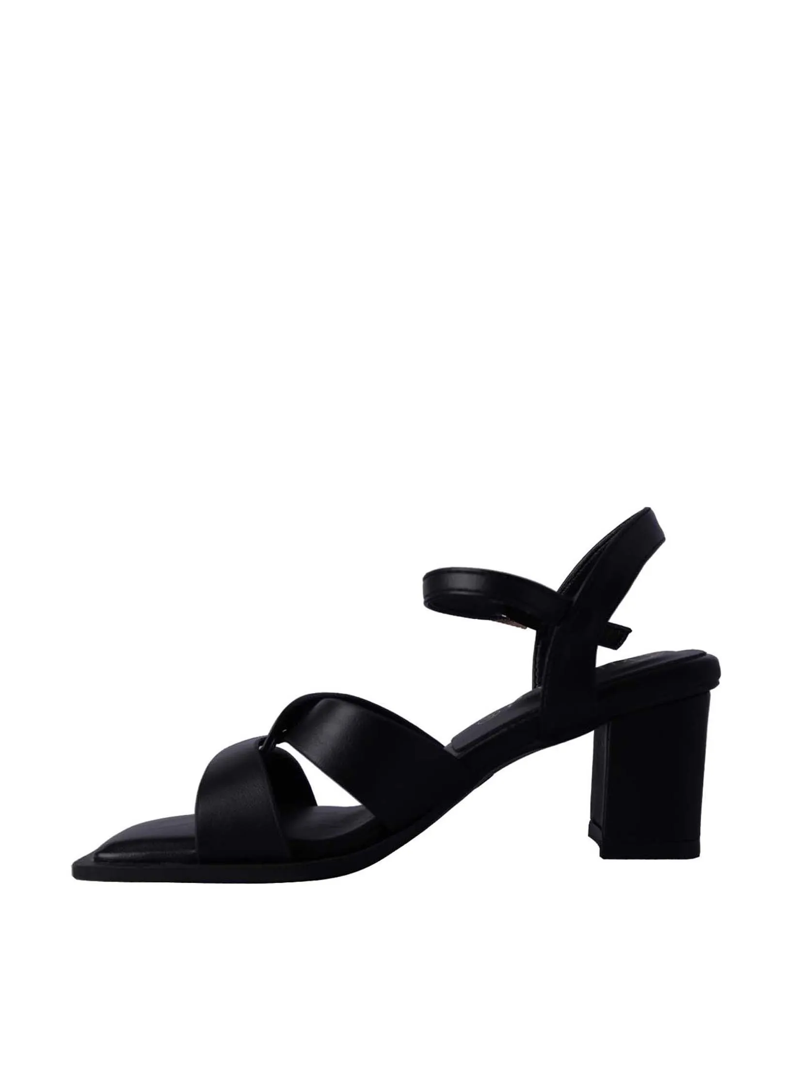 VILLAINS SF SCABIOSA Women's Comfort Heeled Sandals BLACK