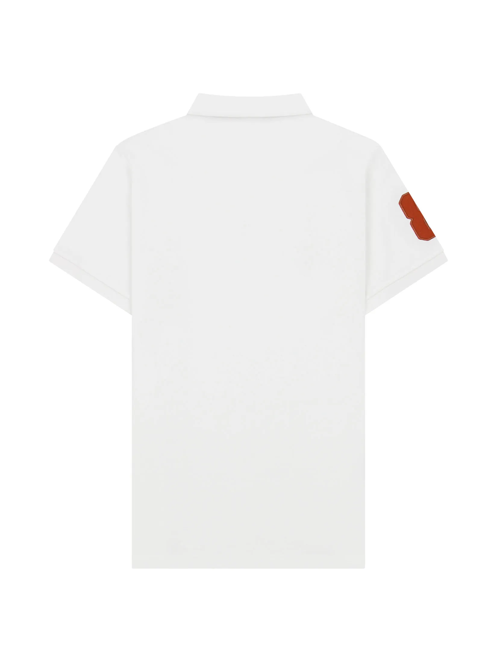 GIORDANO Men s Pique Slim Fit Embroidery Napoleon Polo Signature white