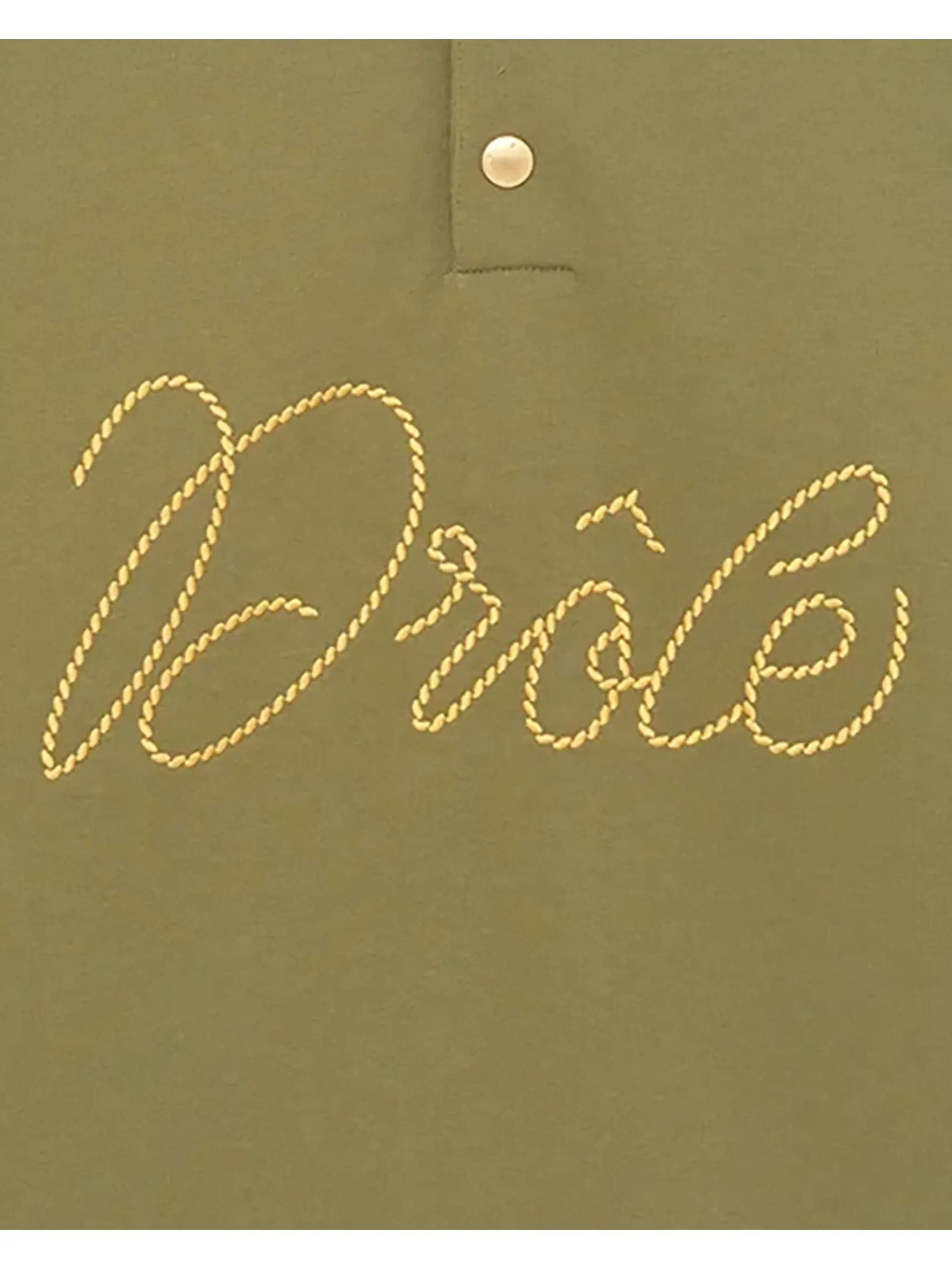 DROLE DE MONSIEUR Men Polo The Funny Braids Khaki