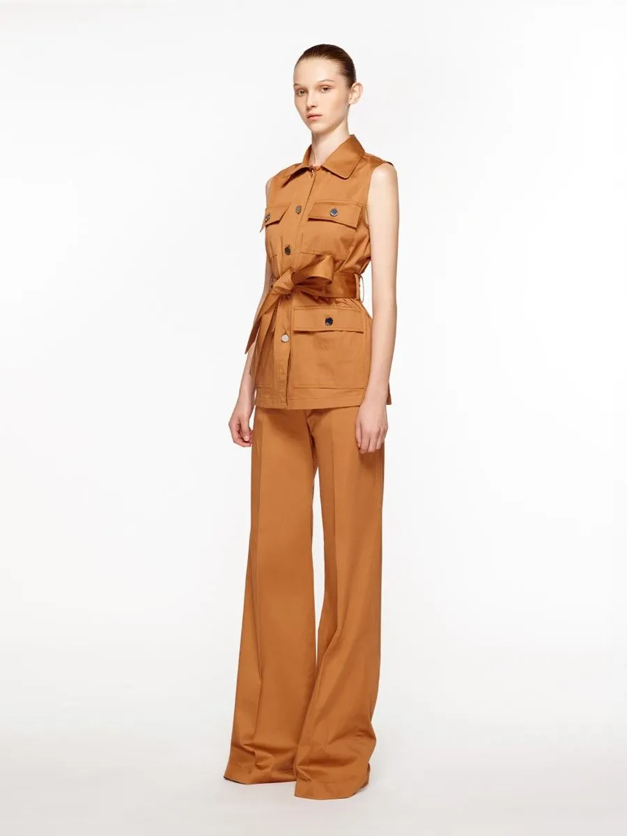 ASAVA (SS24) Nora High-waisted Women Pants Brown