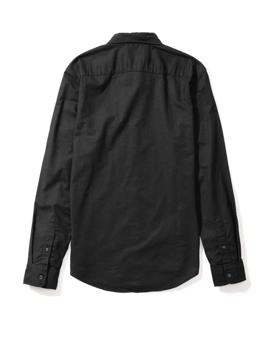 AMERICAN EAGLE MEN 2232 INT SF BTD STRETCH PIECE DYE OXFORD  BLACK