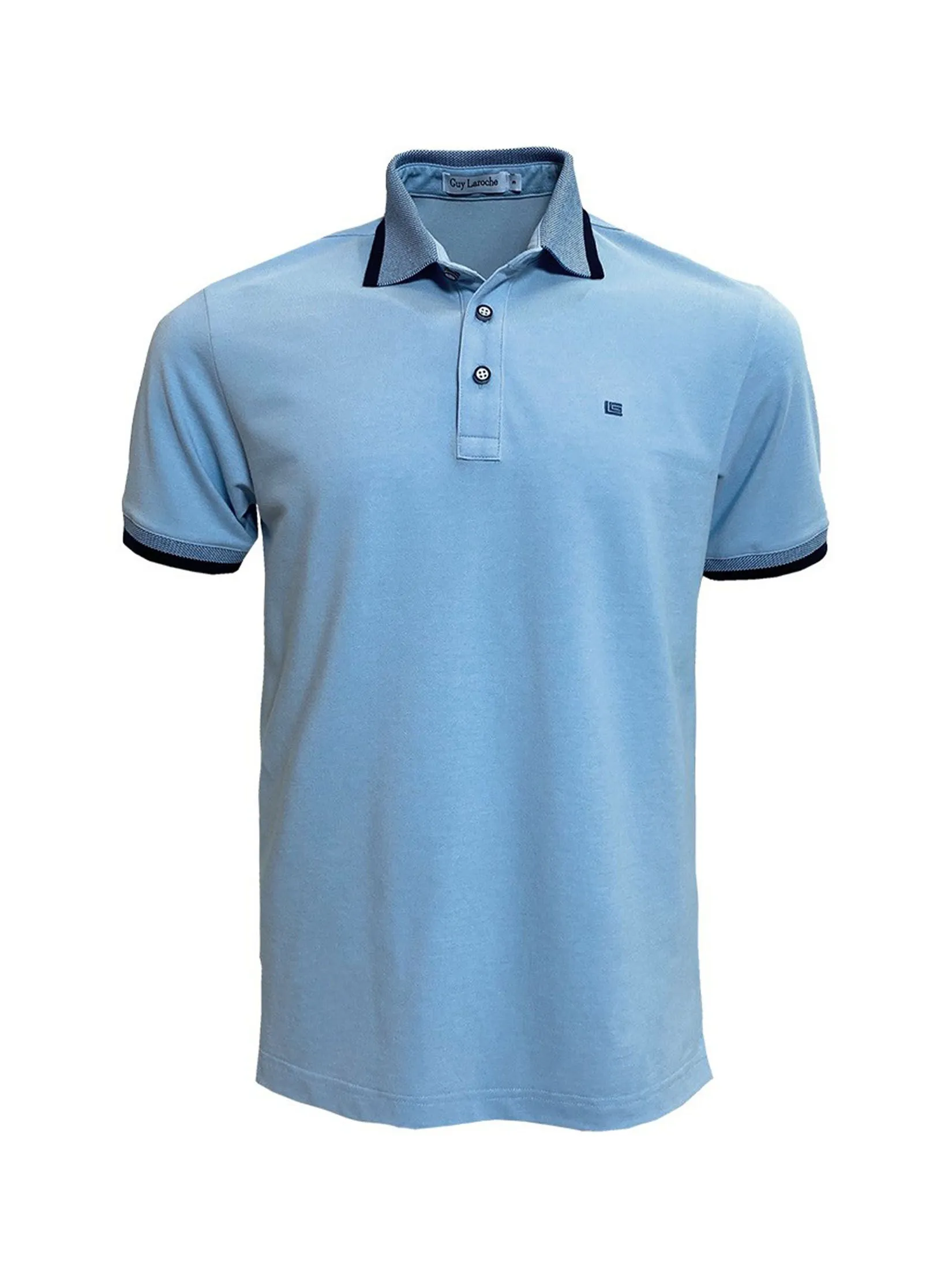 GUY LAROCHE MENWEAR Men's Polo Shirt BKL6300A5BU - Blue