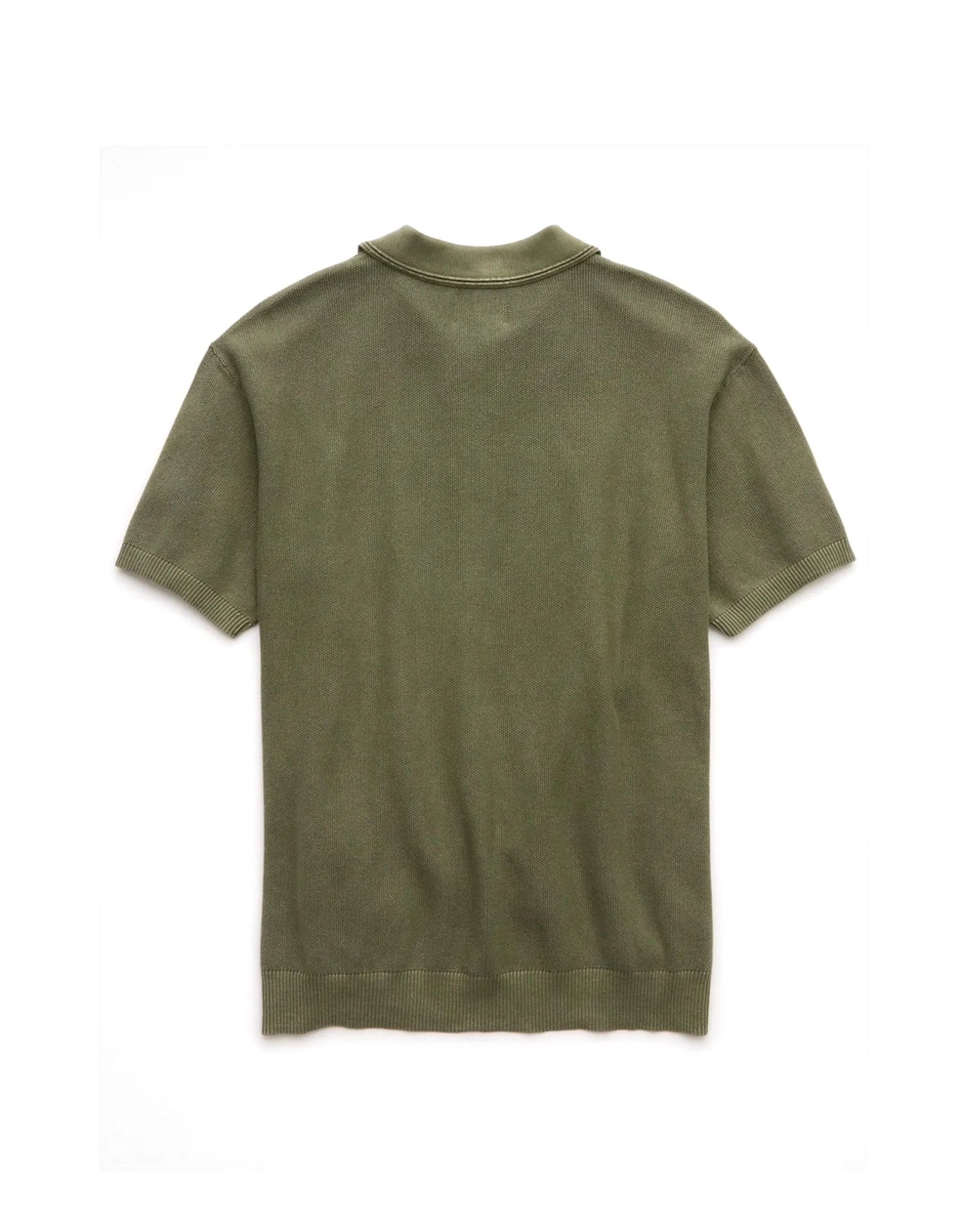 AMERICAN EAGLE MEN 2007 GARMENT DYE POLO 309 OLIVE