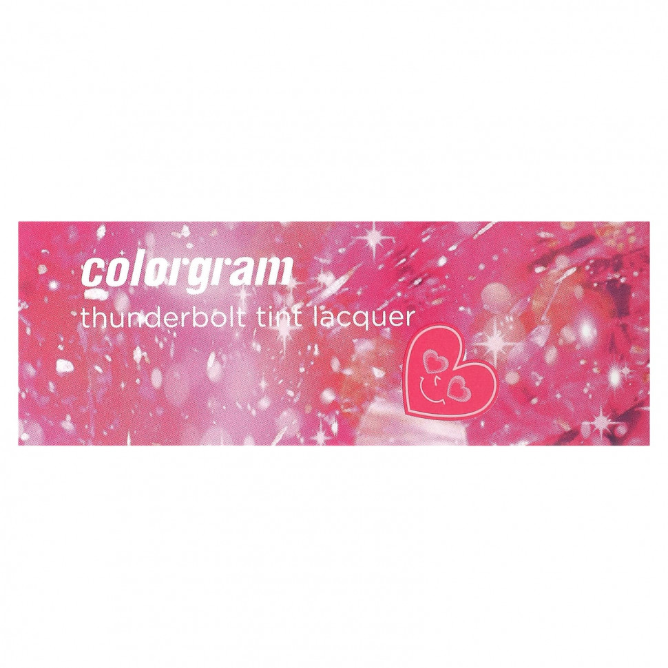 Colorgram, Thunderbolt Tint Lacquer, 06 Pretty Tok, насыщенный и яркий коралловый, 4,5 г (0,15 унции)