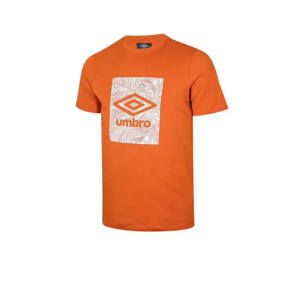 UMBRO Men T-Shirt Geo Graphic Orange - UM126AP512EITH