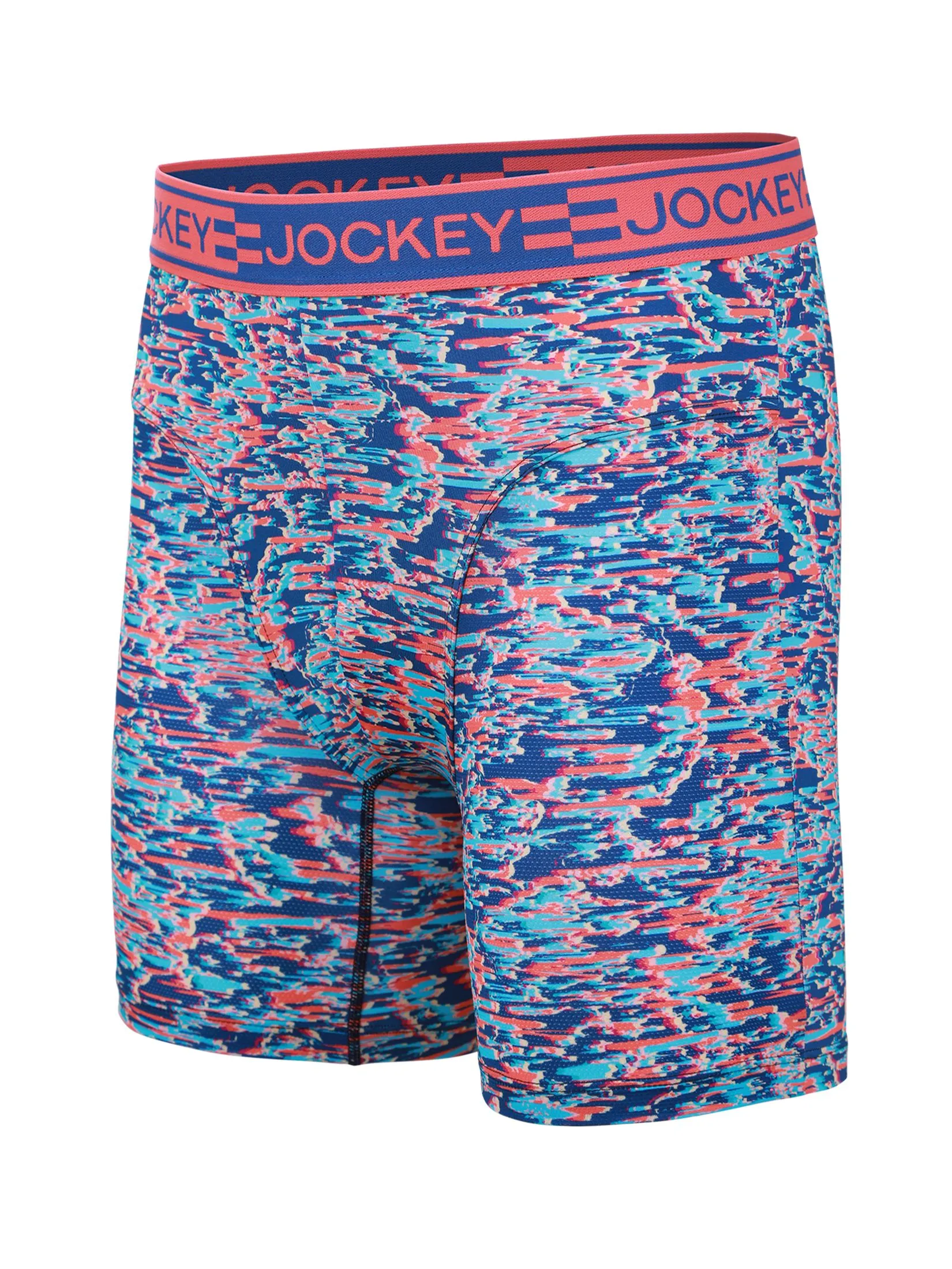 JOCKEY UNDERWEAR Men's SPORT MICROFIBER ACTIVE BOXER TRUNK RED