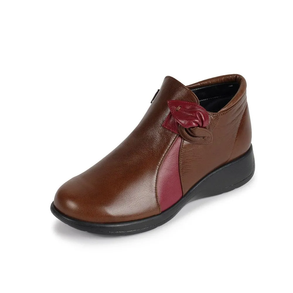 JOLI SNOB Brown Combination Winter Boots SR-LU1820