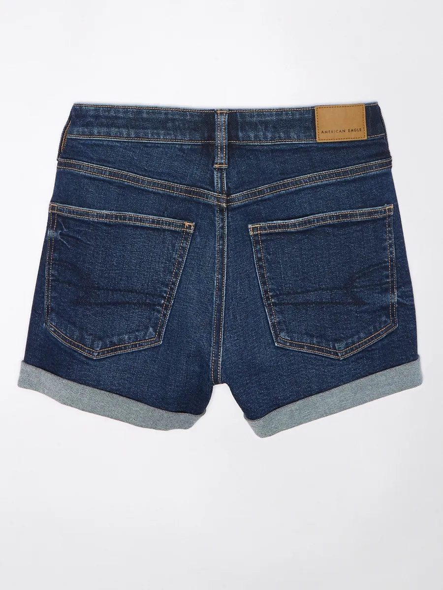 AMERICAN EAGLE WOMEN MOM SHORT 894 DARK WAVES
