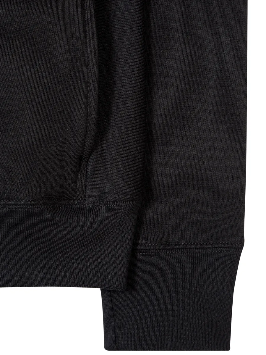 PAUL SMITH SWEATSHIRTS MENS REG FIT ZIP HOODY ZEBRA BLACK