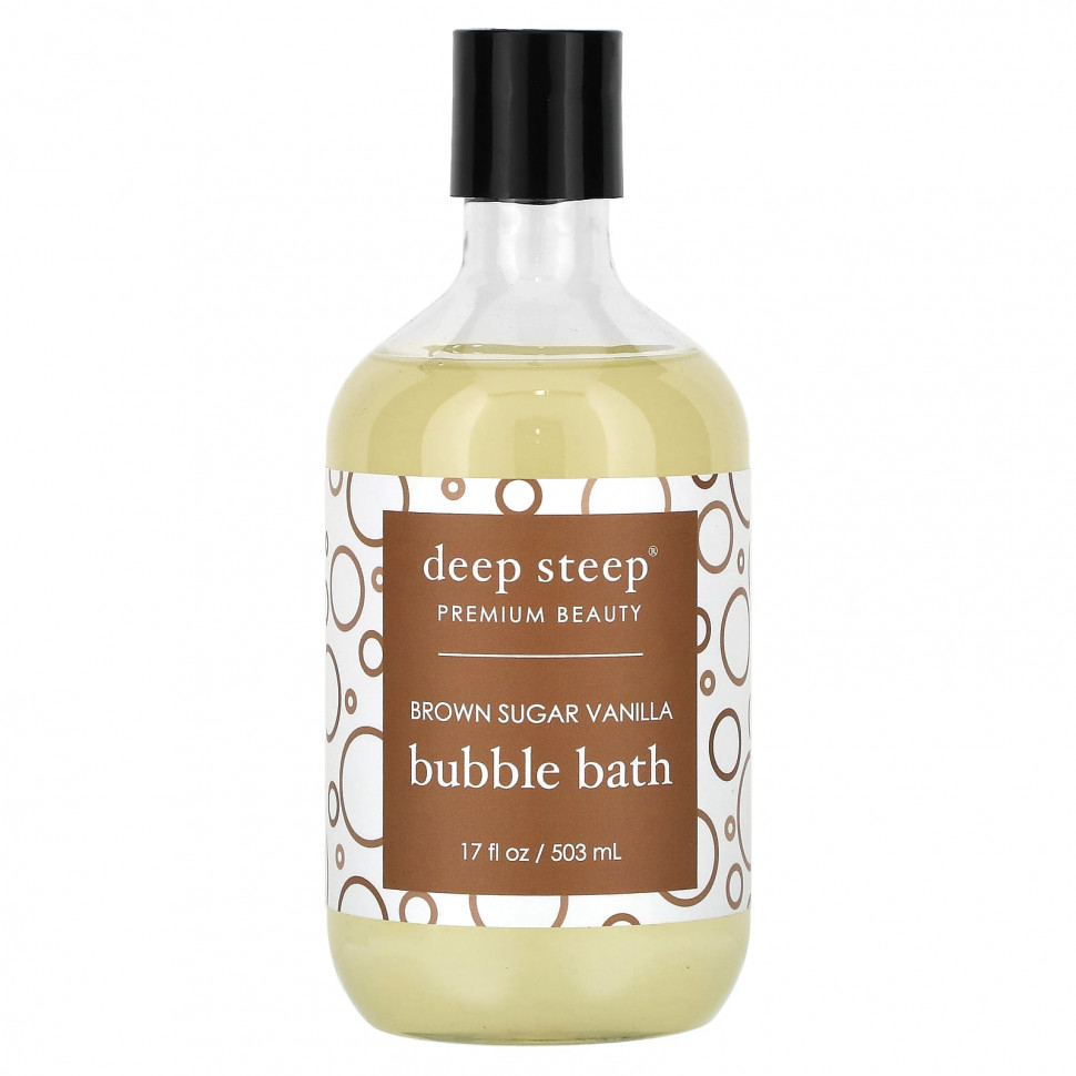 Deep Steep, Жемчужная ванна, коричневый сахар и ваниль, 503 мл (17 жидк. Унций)