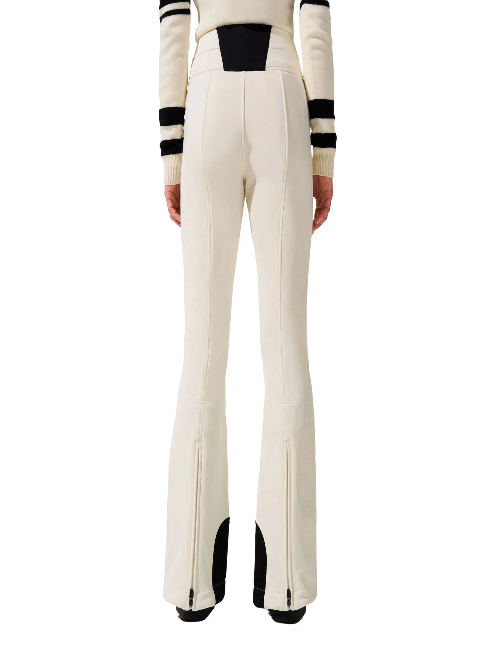 PERFECT MOMENT AURORA HIGH WAIST FLARE PANT  IN SNOW WHITE