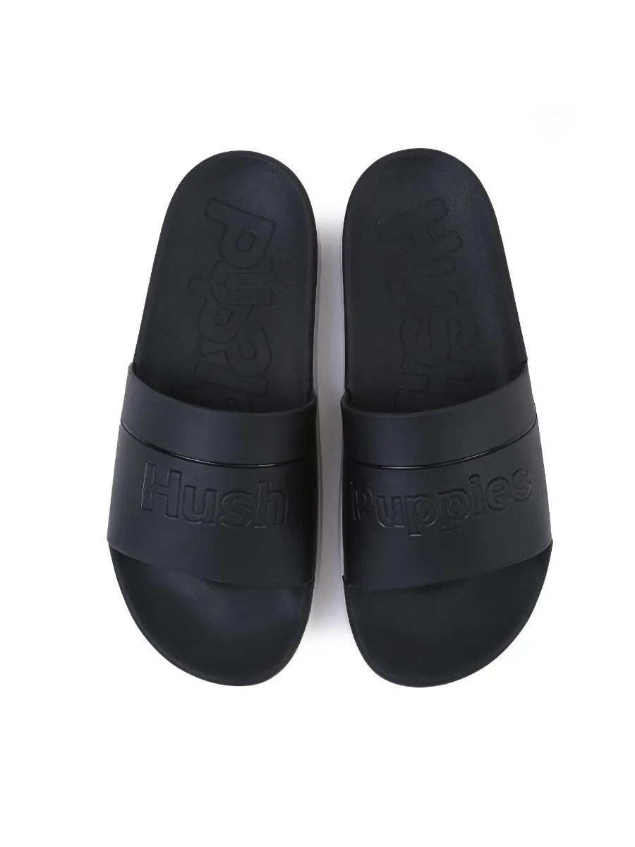 HUSH PUPPIES Men's Shoes Sandals Slides  - BLACK