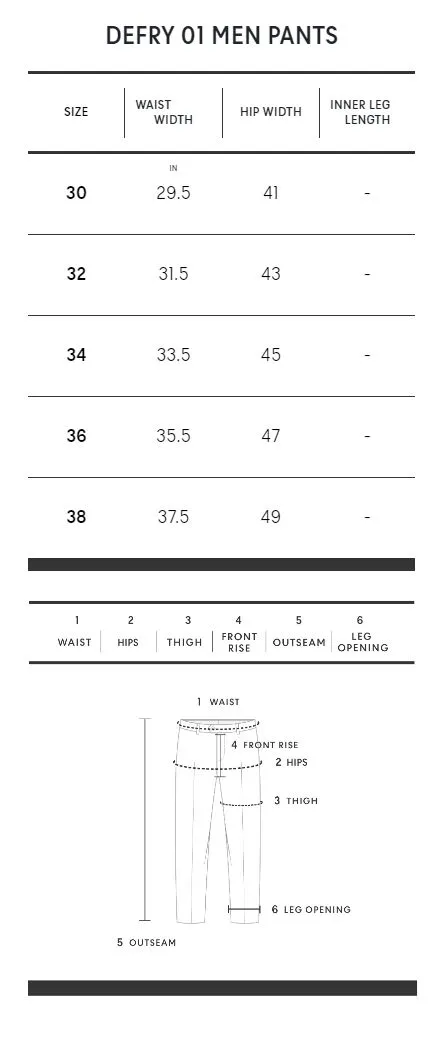 DEFRY 01 Men Pants 2412WSPM124