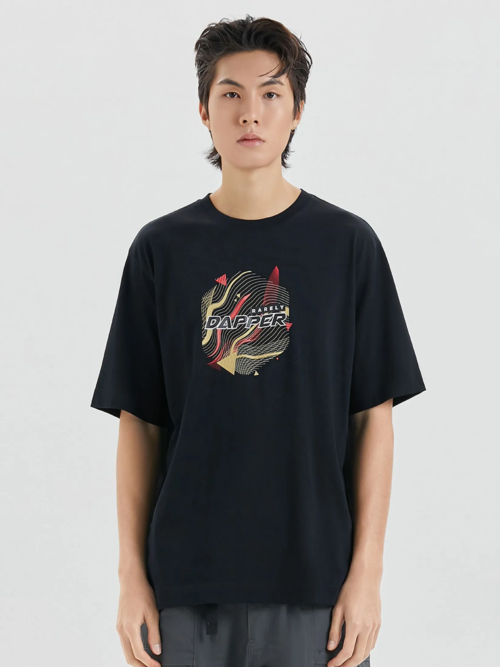 DAPPER DAPPER Dapper Rarely Print T-Shirt Black