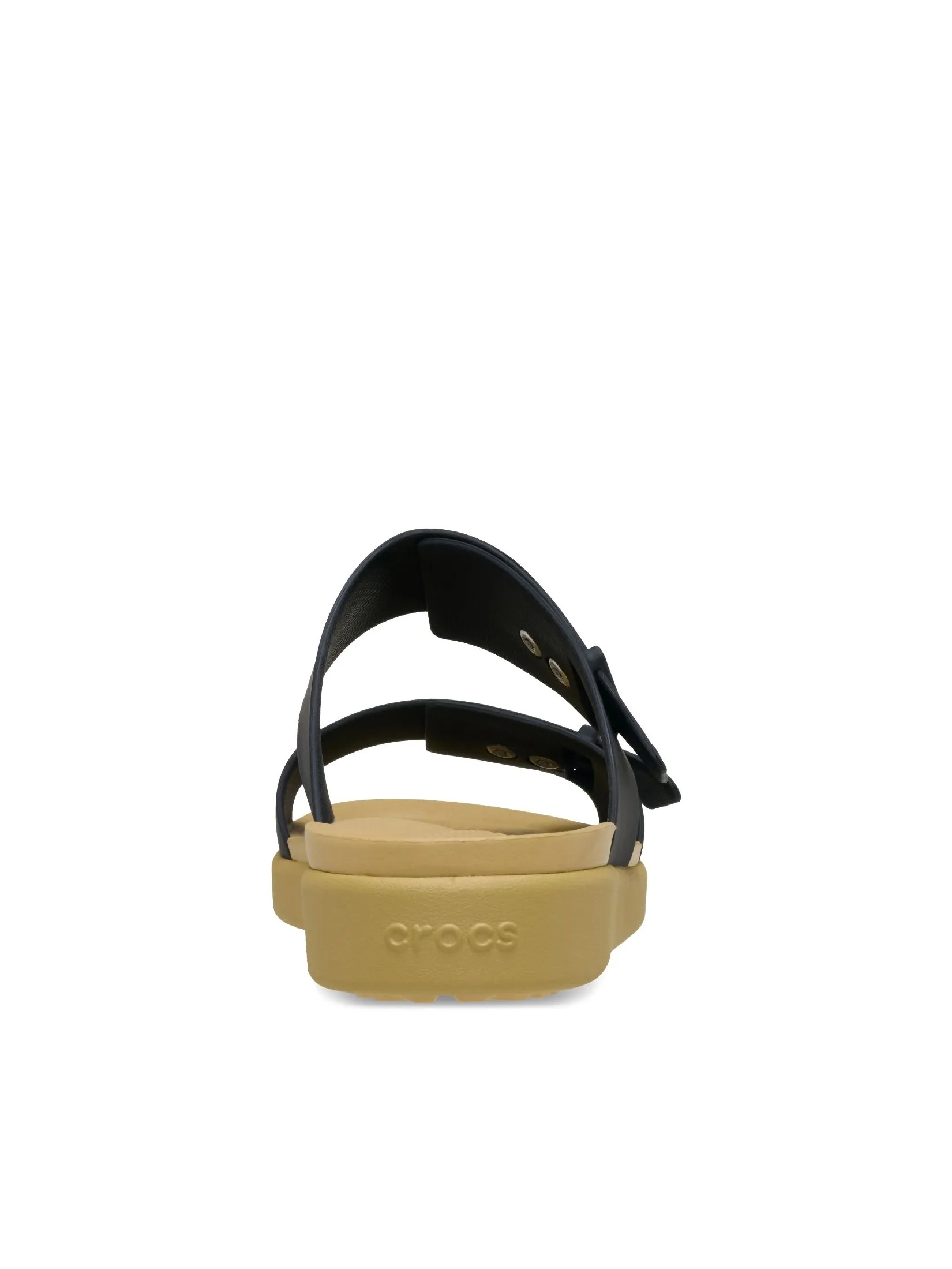 CROCS WOMEN'S BROOKLYN BUCKLE LOW LOW - BLACK/TAN
