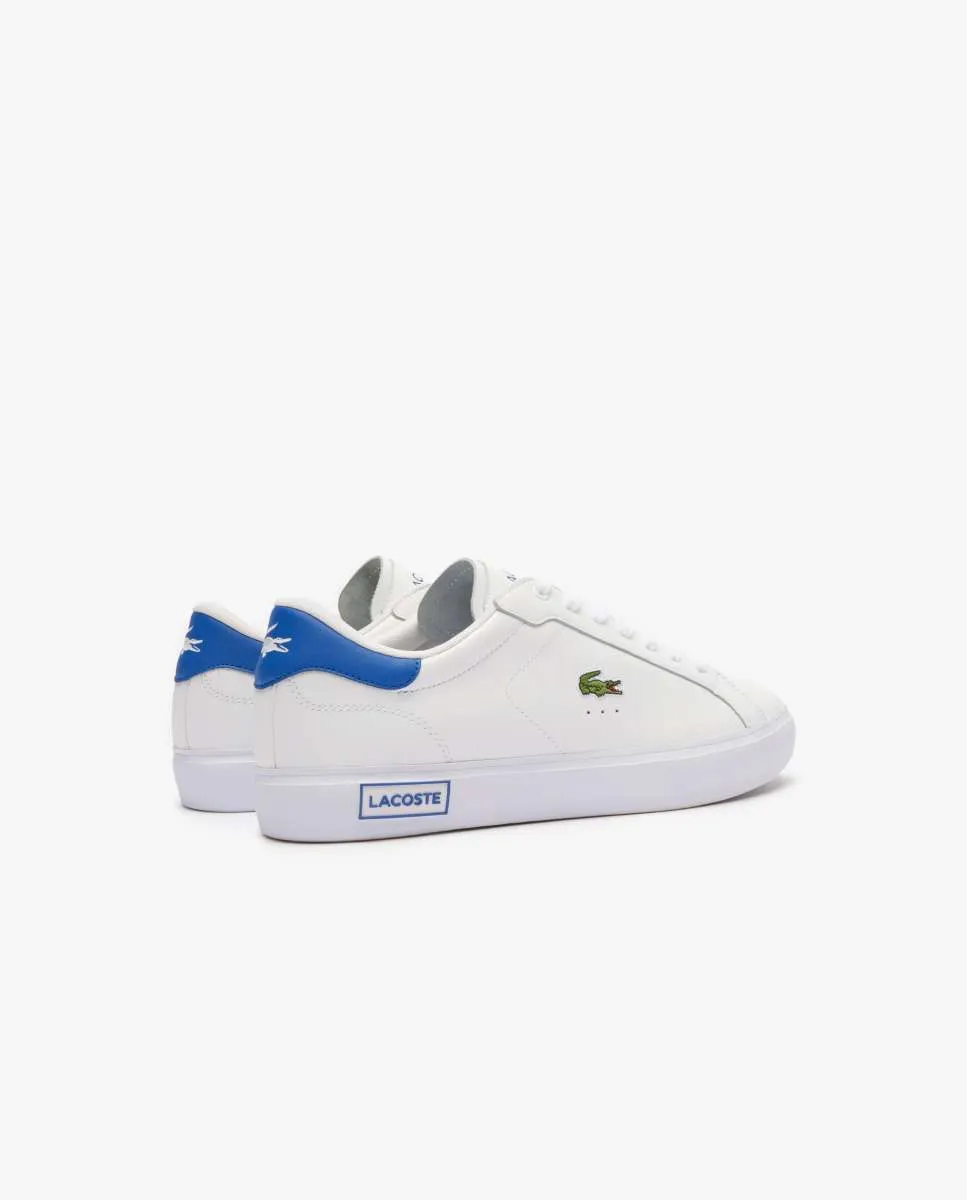 LACOSTE Men’s Powercourt Leather Trainers White
