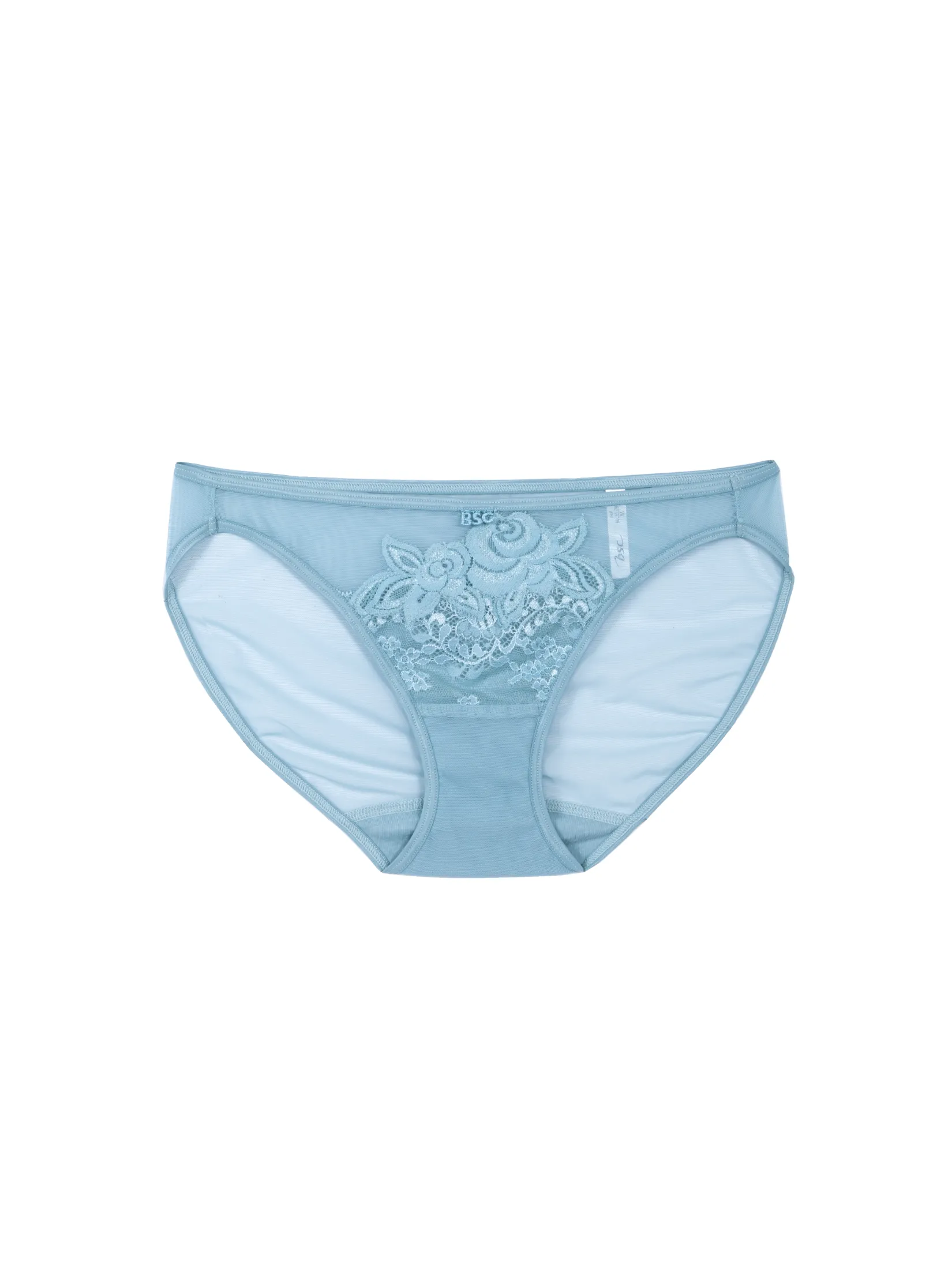 BSC LINGERIE Women Bikini style see-through lace BU3602LT - Blue