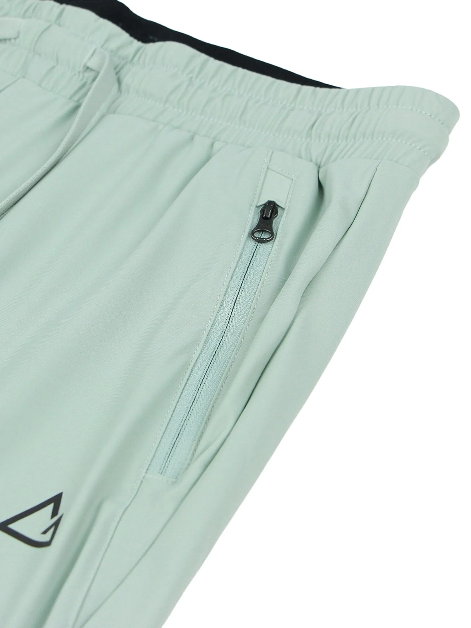 GIORDANO Men's Regular Ice Cool Shorts (G-Motion) Aqua Gray green