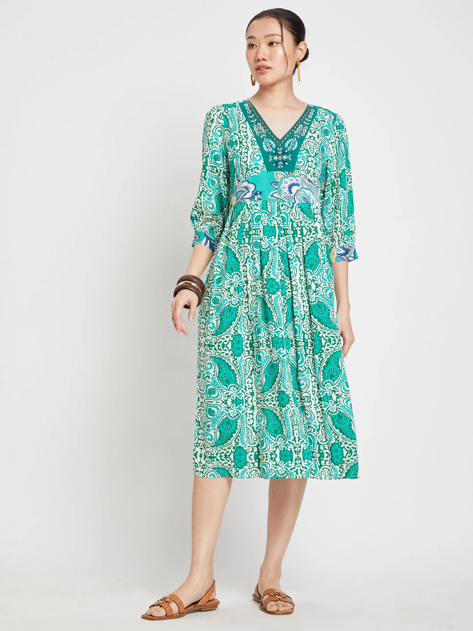 JOURNAL Women Dress Long Sleeves Viscose Woven