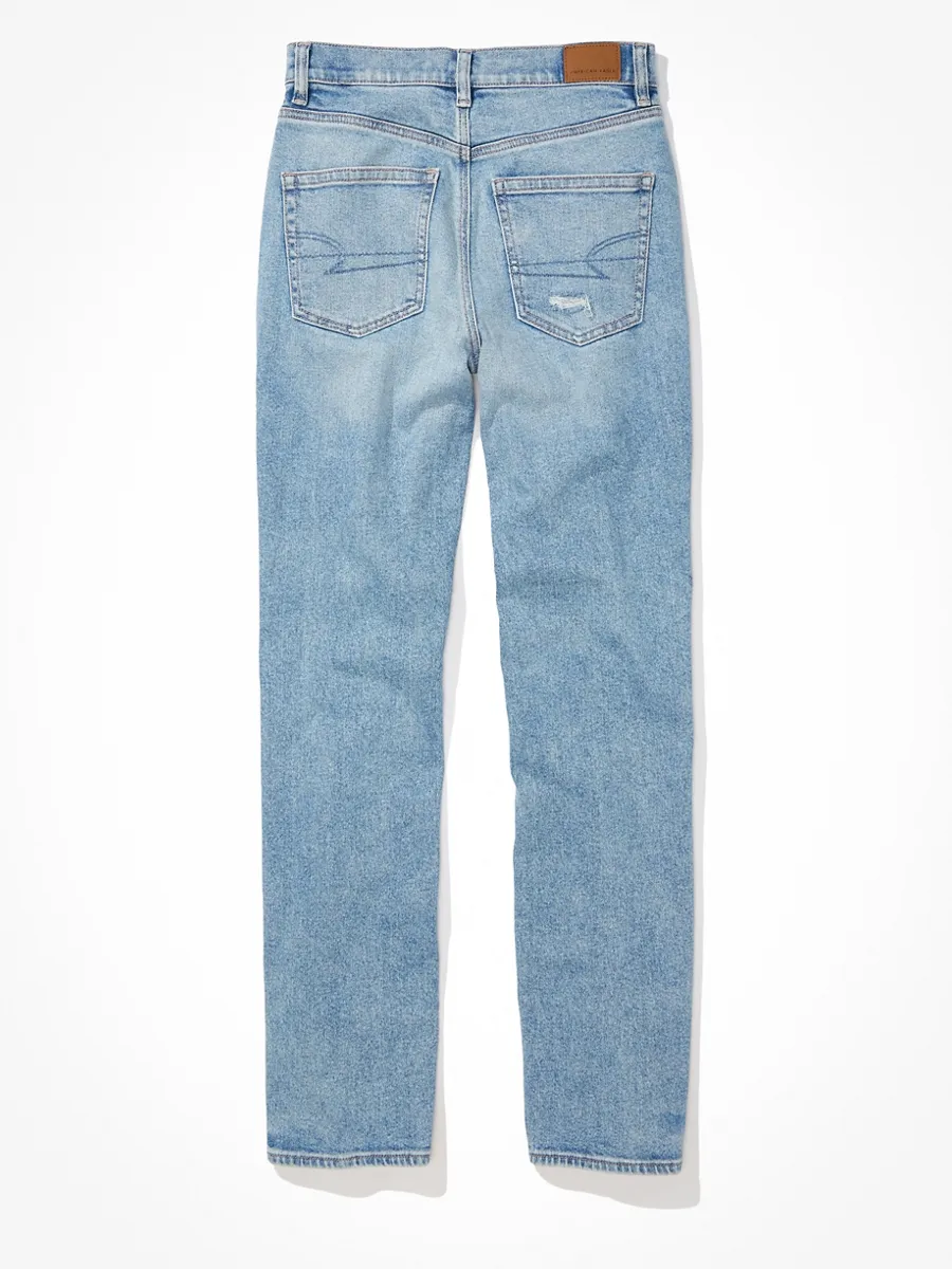 AMERICAN EAGLE HIGHEST RISE 90S BOYFRIEND JEANS 968 GLOWING LIGHT