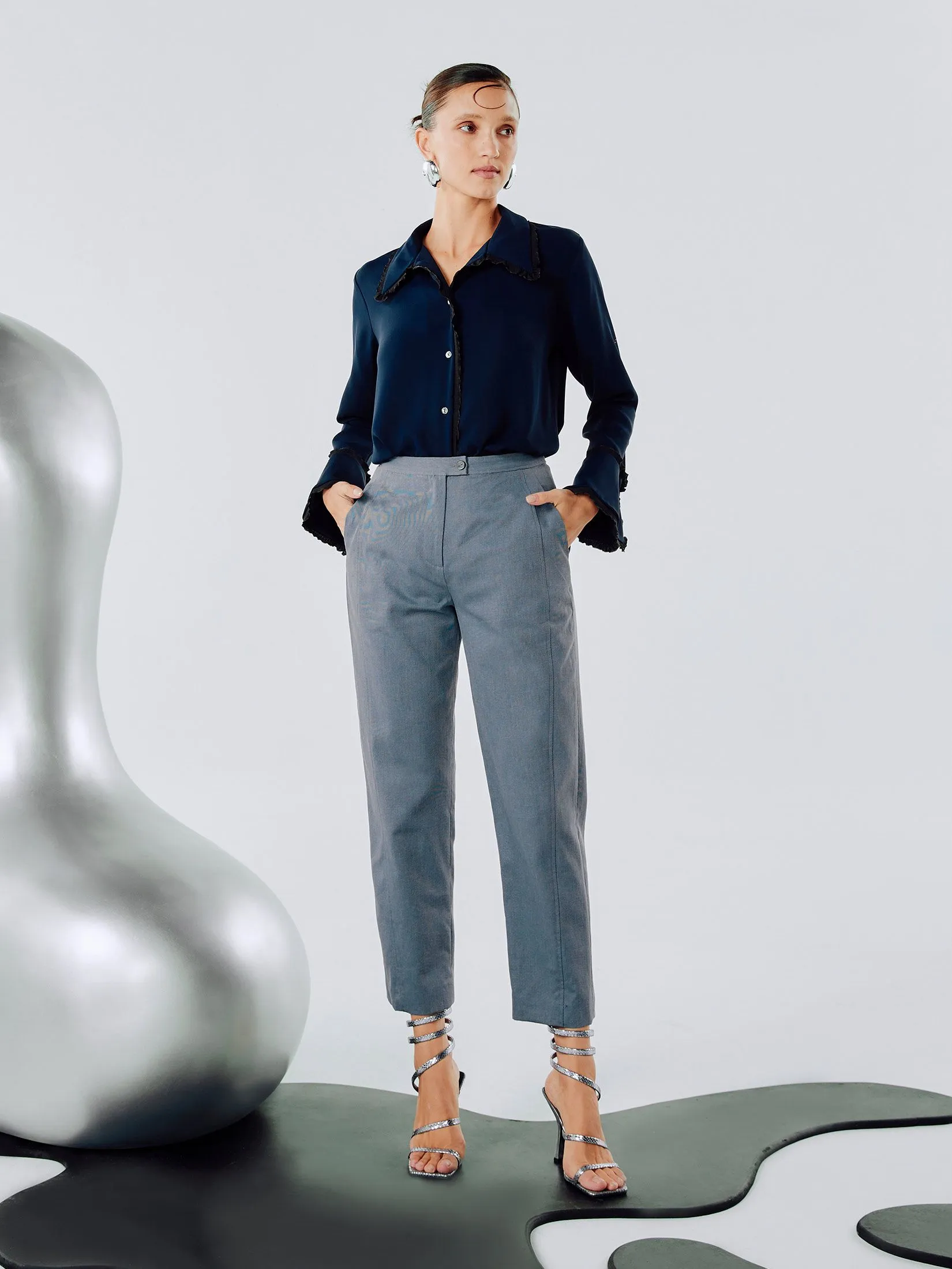 SHAKA Woman Pants Jodhpurs Blue