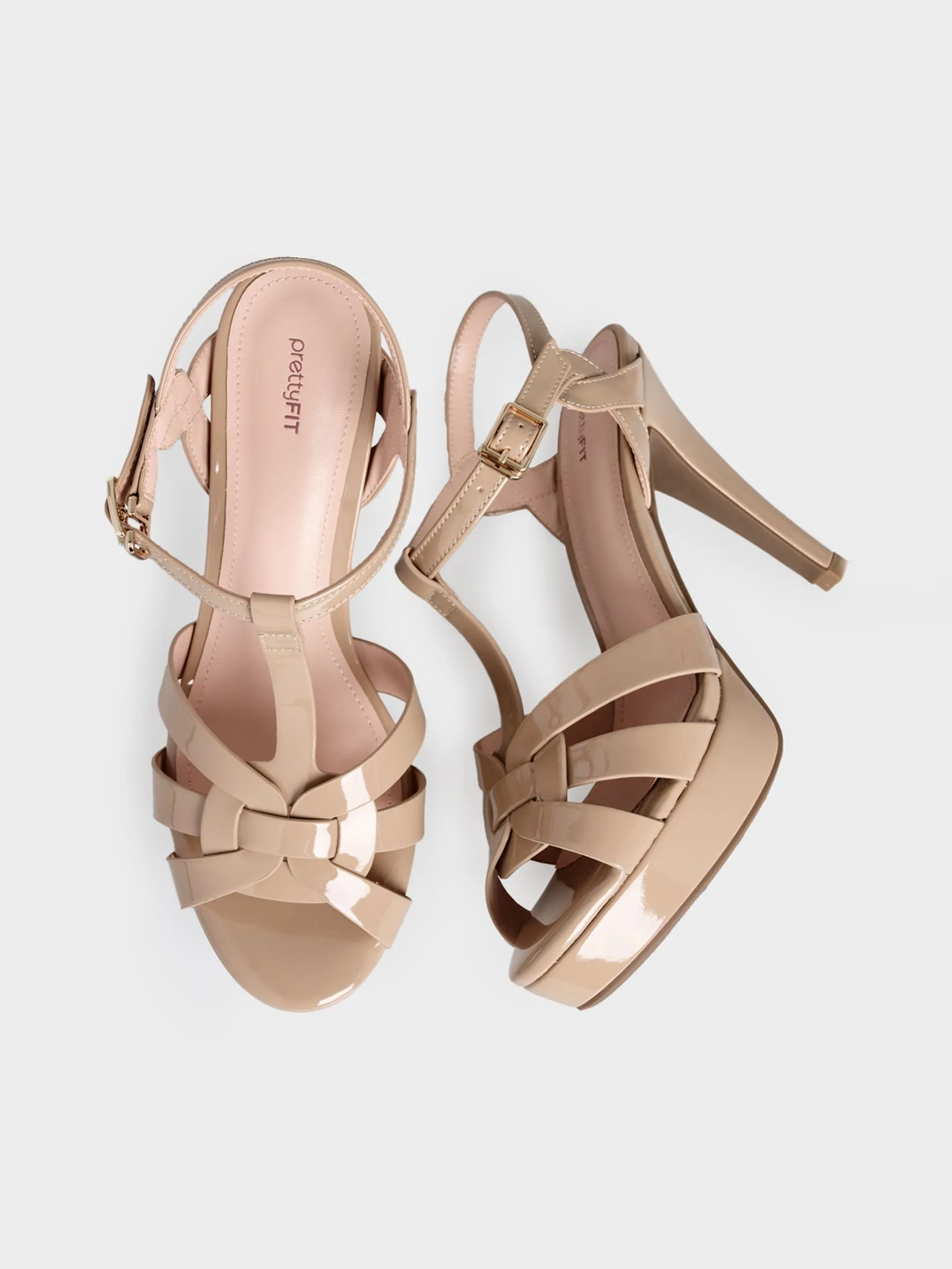 PRETTY FIT Women Heel Slippers T-Stap With Platform