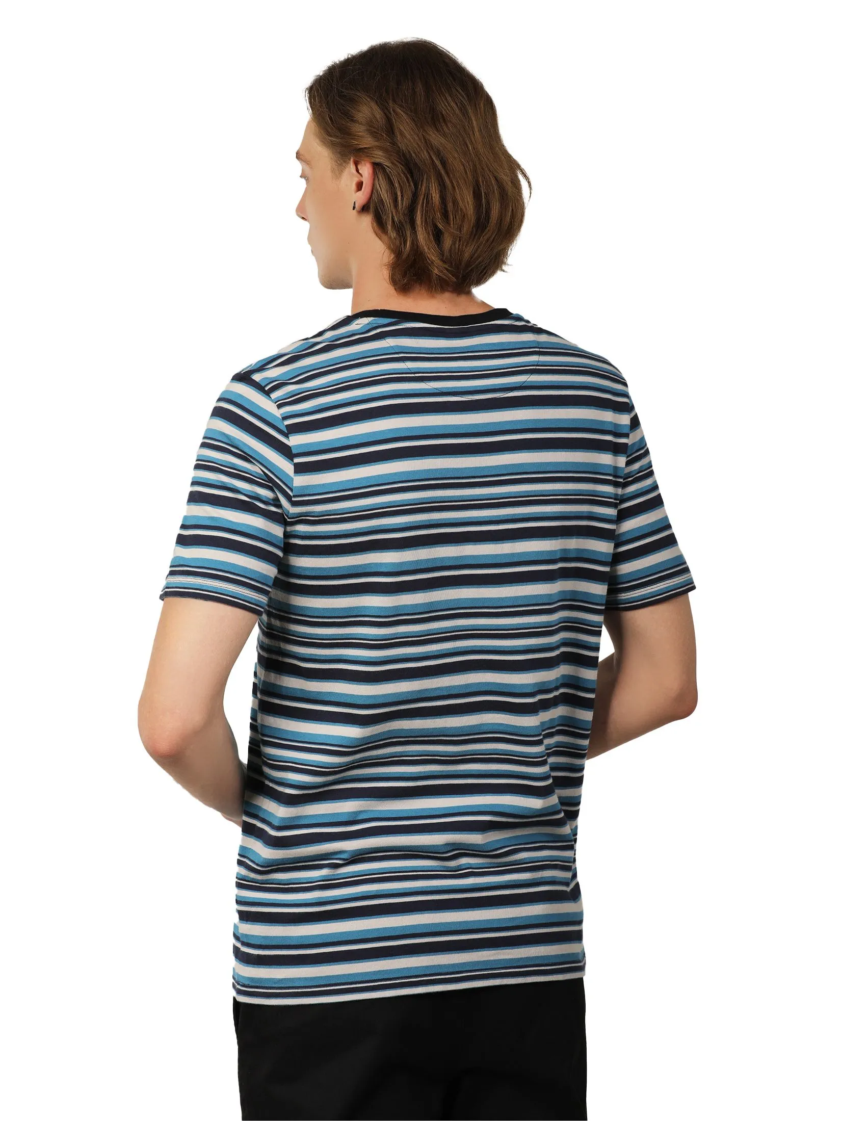 JOHN HENRY Men's T-Shirts (Slim Fit) MERRIMENT Navy