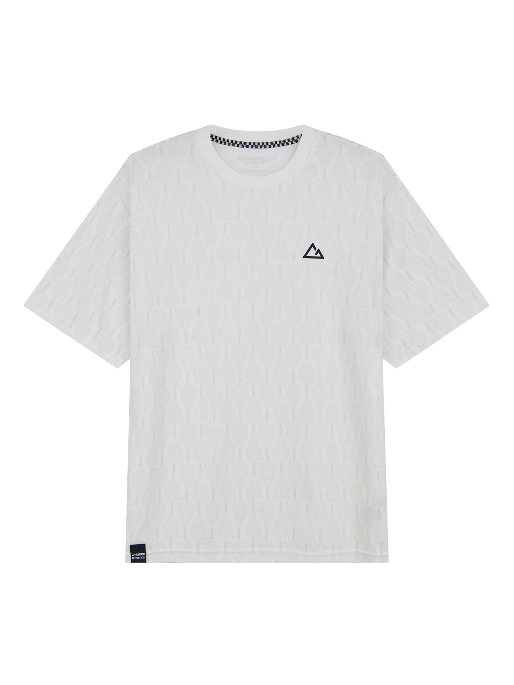 GIORDANO Men's Relaxed Cool UV-resistant G-Motion Tee (Tennis) White