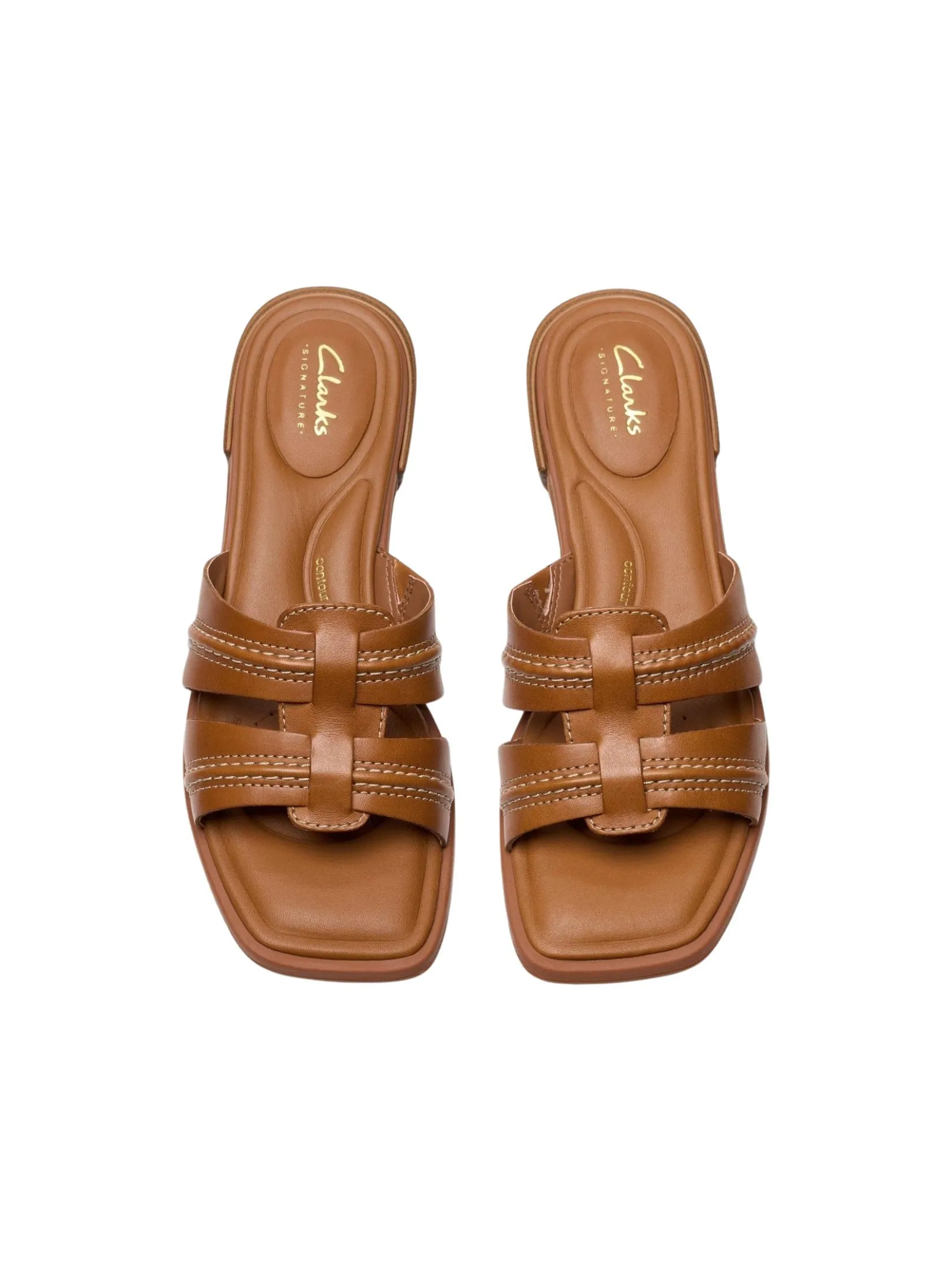 CLARKS Ariany Mule Tan Leather Women’s Sandals