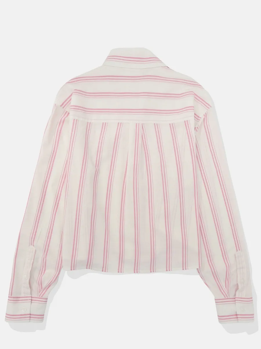 AMERICAN EAGLE WOMEN CORE ST HEM CROPPED PREP 615 PINK