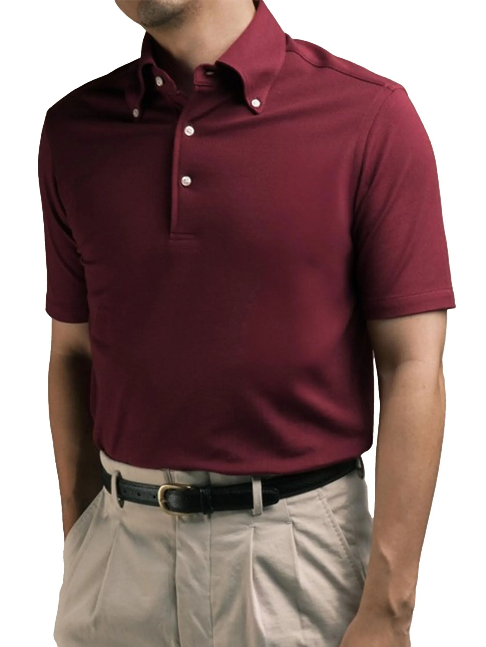 ERA-WON Men Polo Shirt Collection "Brother" Red Size - L