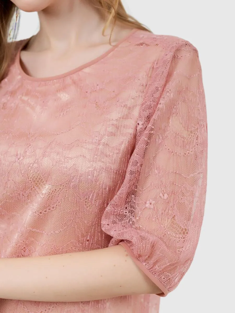 VERONIQA Women Dress Plete Rose Pink