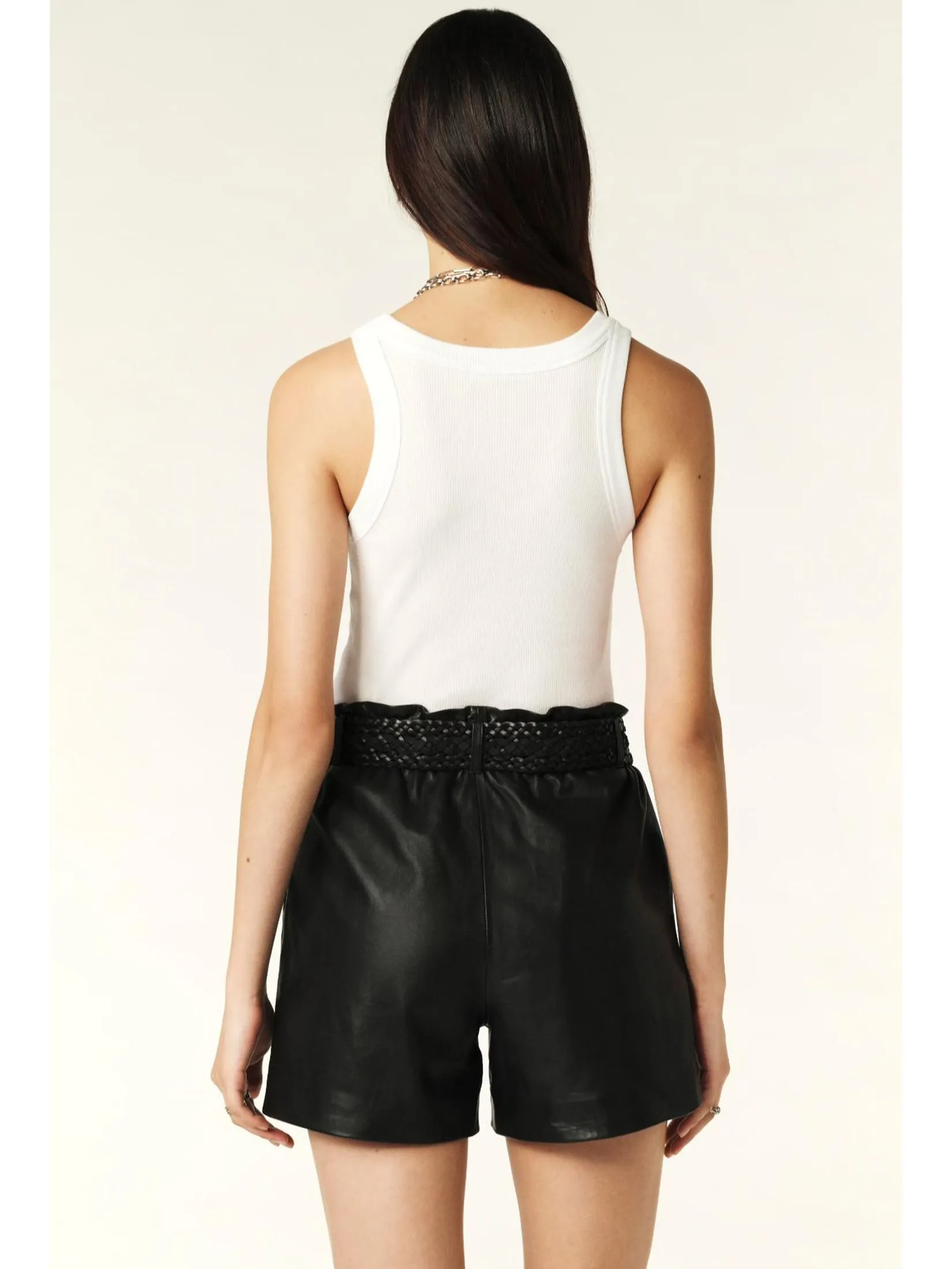 BA&SH Women Shorts High Waisted Black