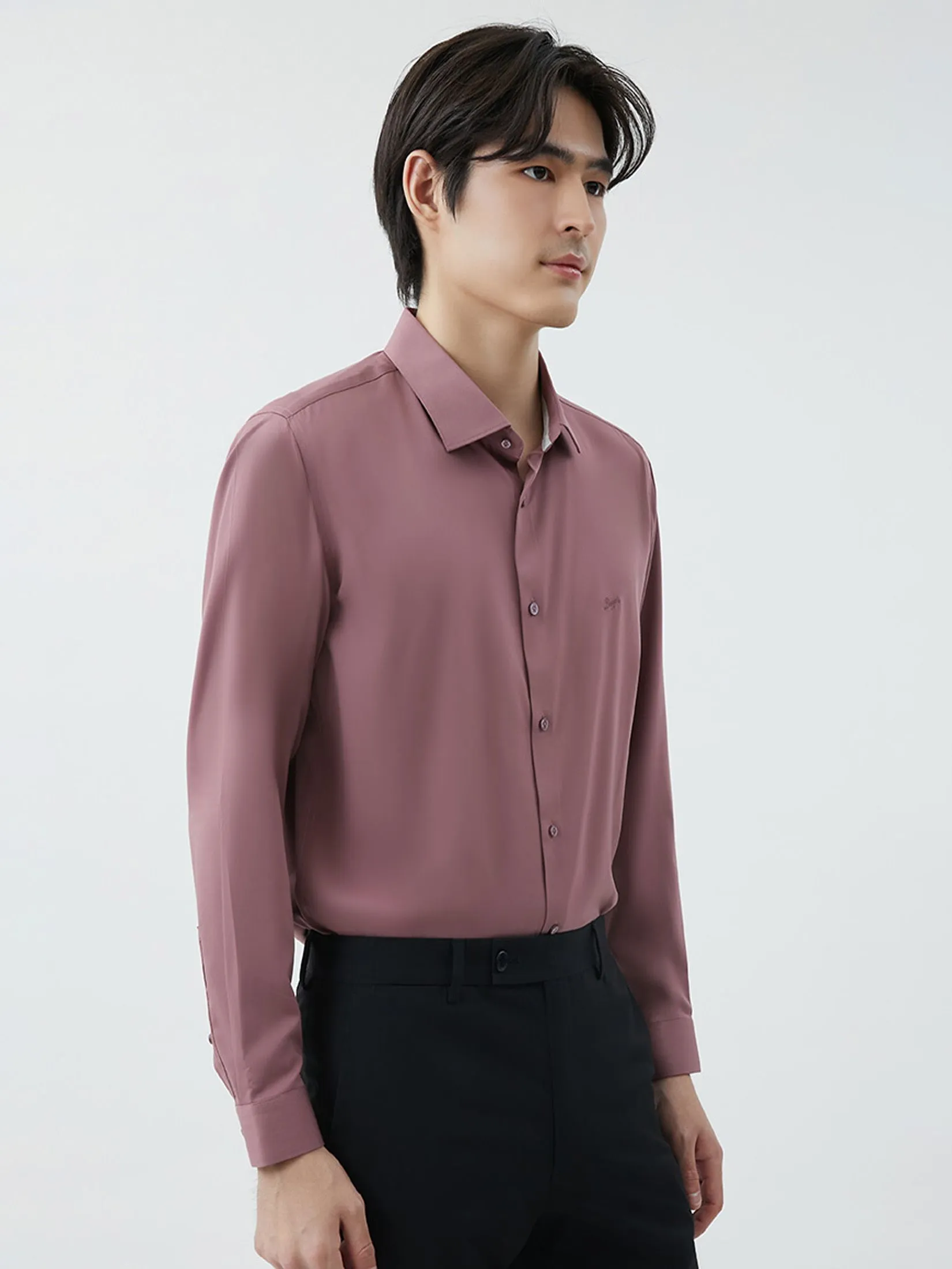 DAPPER DAPPER NO MORE IRON Regular Fit Shirt Pink