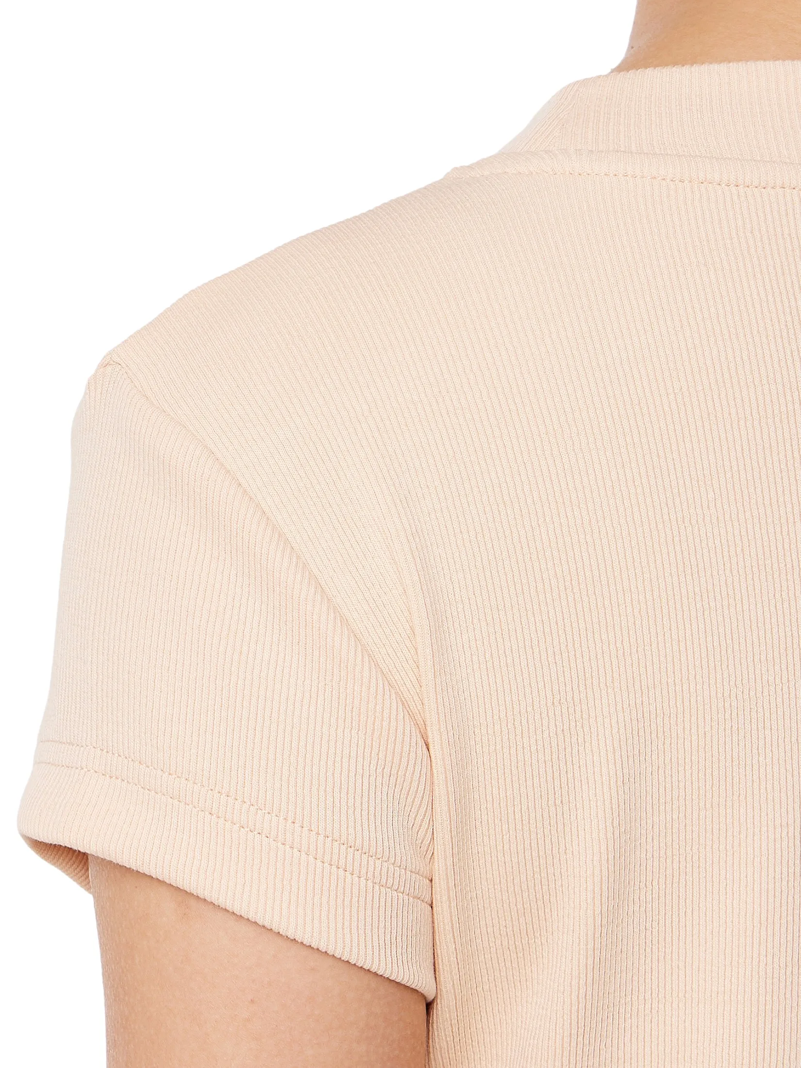 CALVIN KLEIN Women s Monogram Baby Short Sleeve T-Shirt Peach