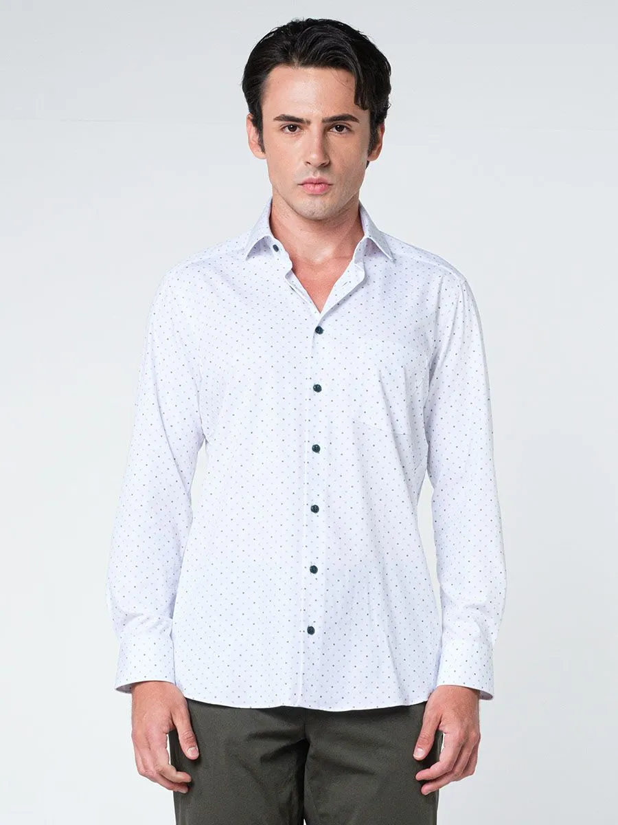 OLYMP CLIMATE CONTROL - MEN SHIRT LONG SLEEVES MODERN FIT WHITE