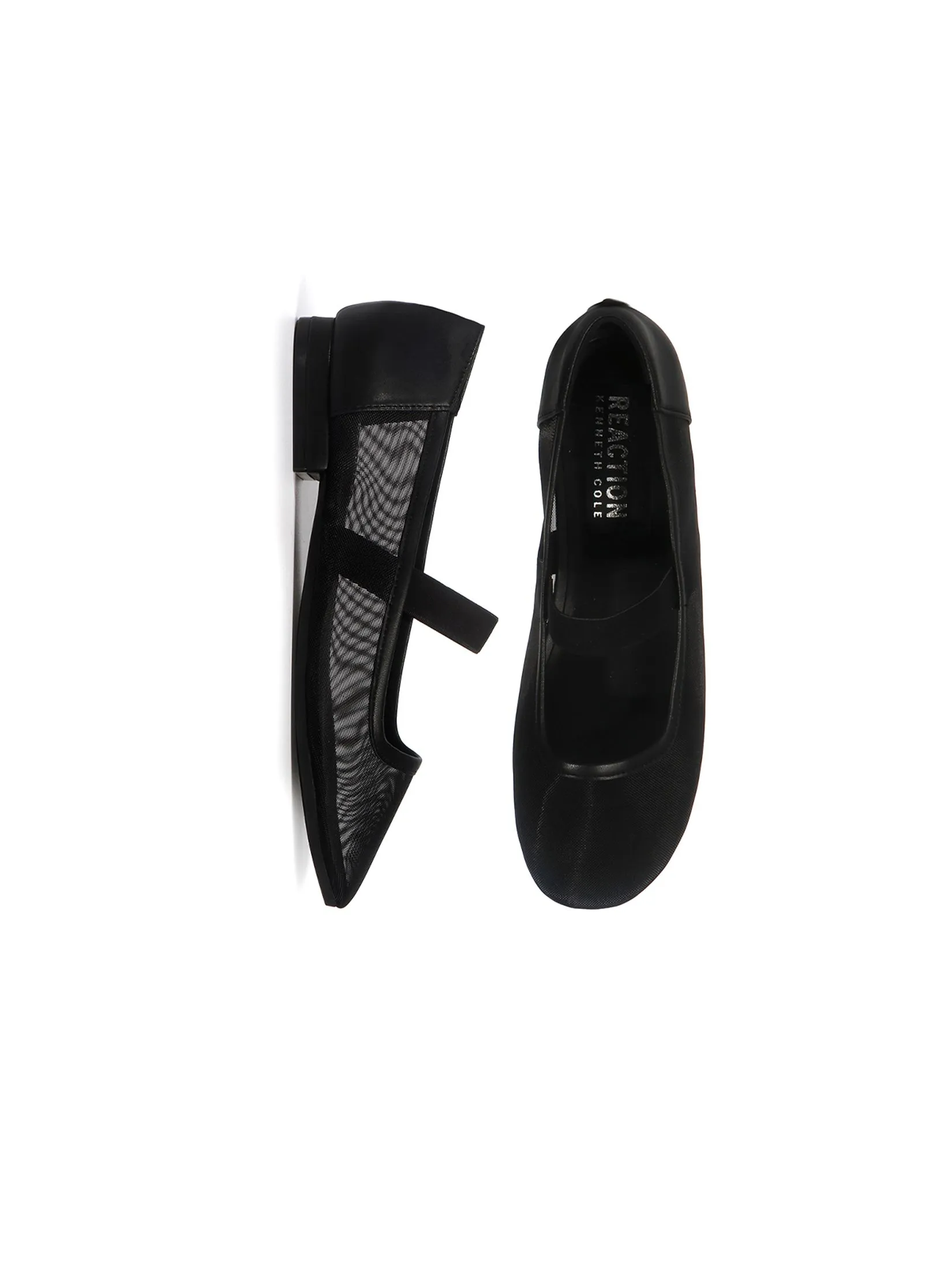 KENNETH COLE WOMEN FLATS MARY-MARY JANE MESH  /BLACK