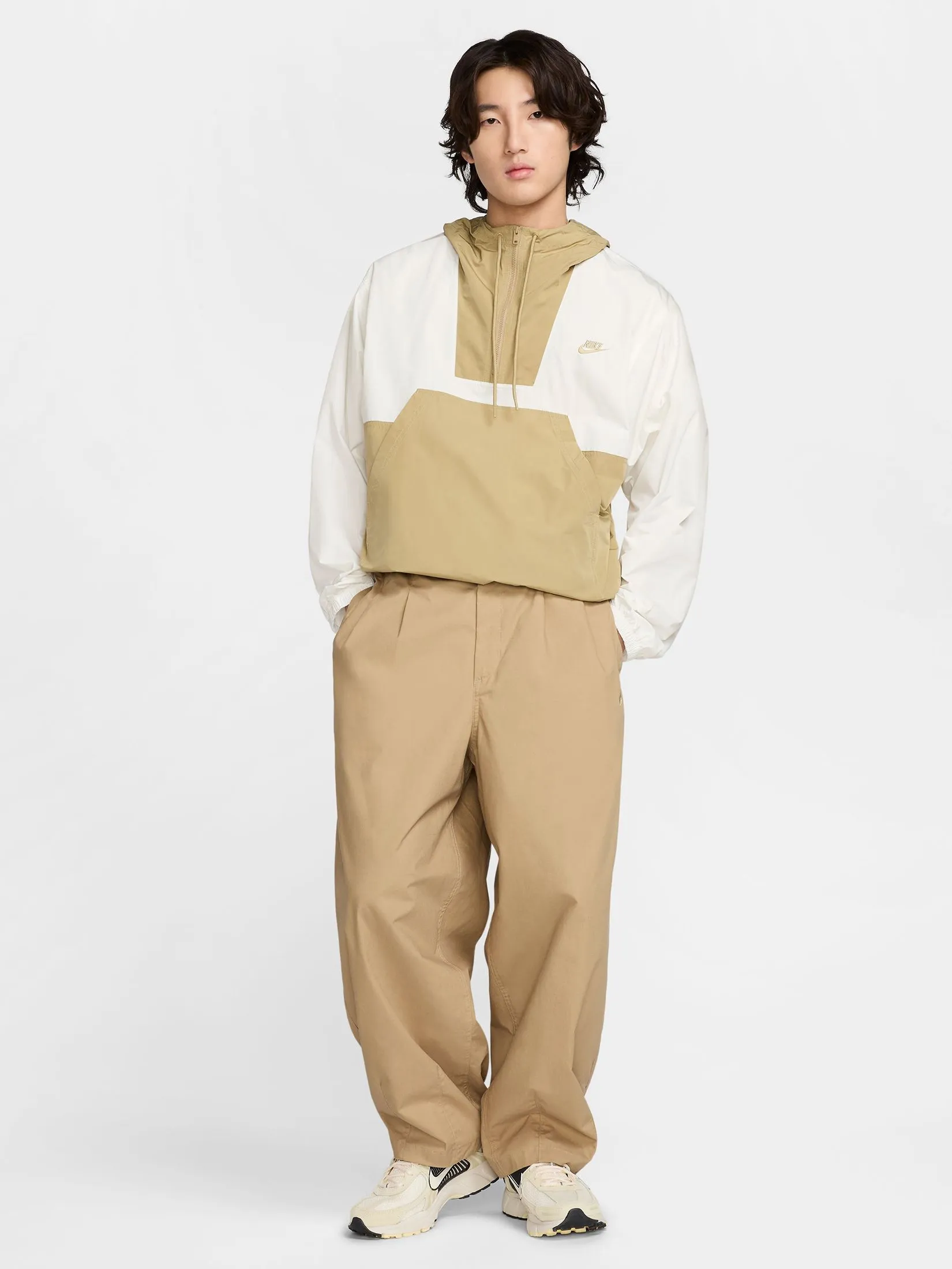 NIKE Men Balloon Pants Club HJ1974-297 Parachute Beige/Parachute Beige