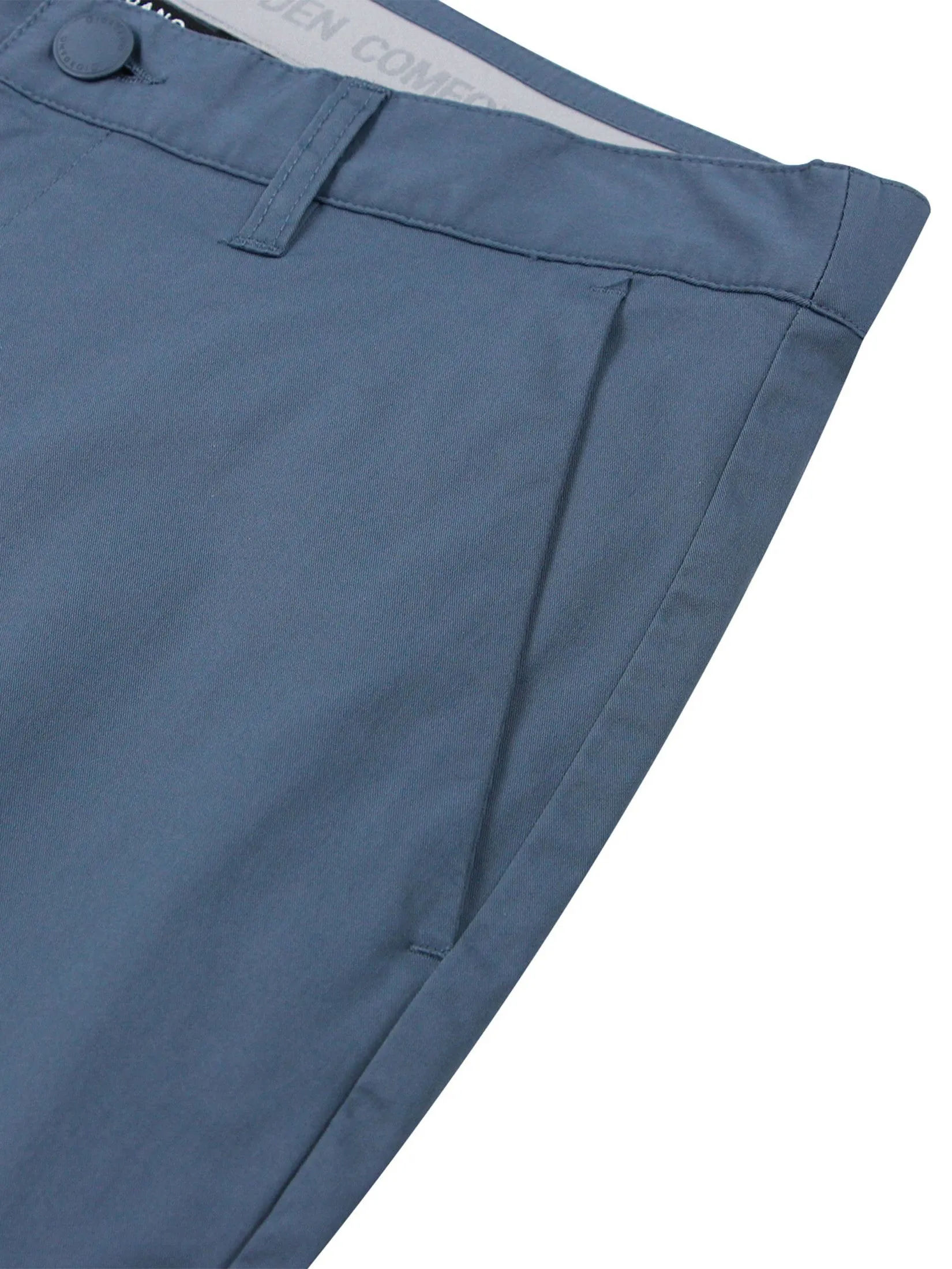 GIORDANO Men's Slim Cool-touch Shorts (180° Elastic Waist) Neptune Blue