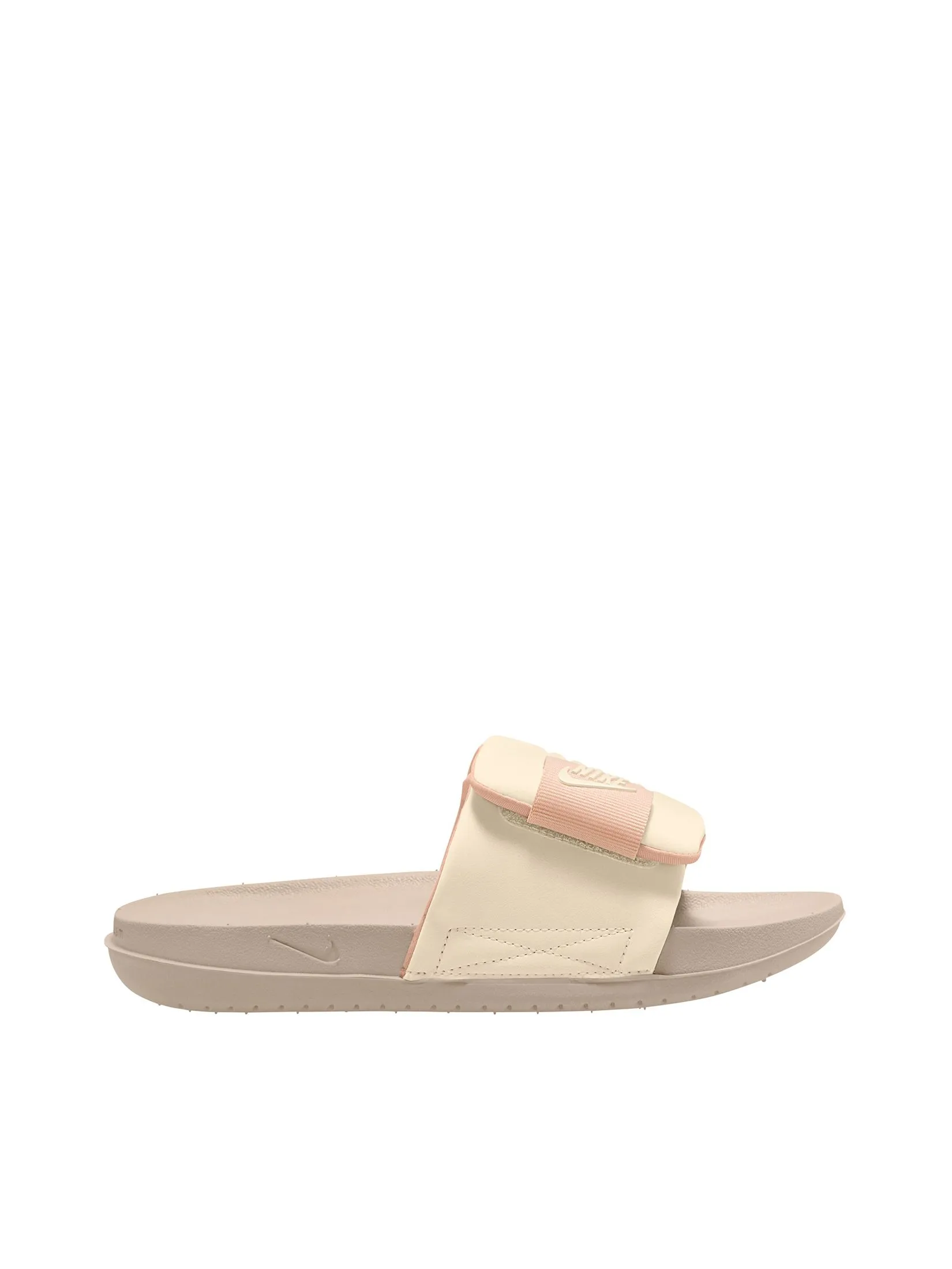 NIKE Women Slide Offcourt Adjust DV1033-104 Sanddrift/Pale Ivory-Washed Coral
