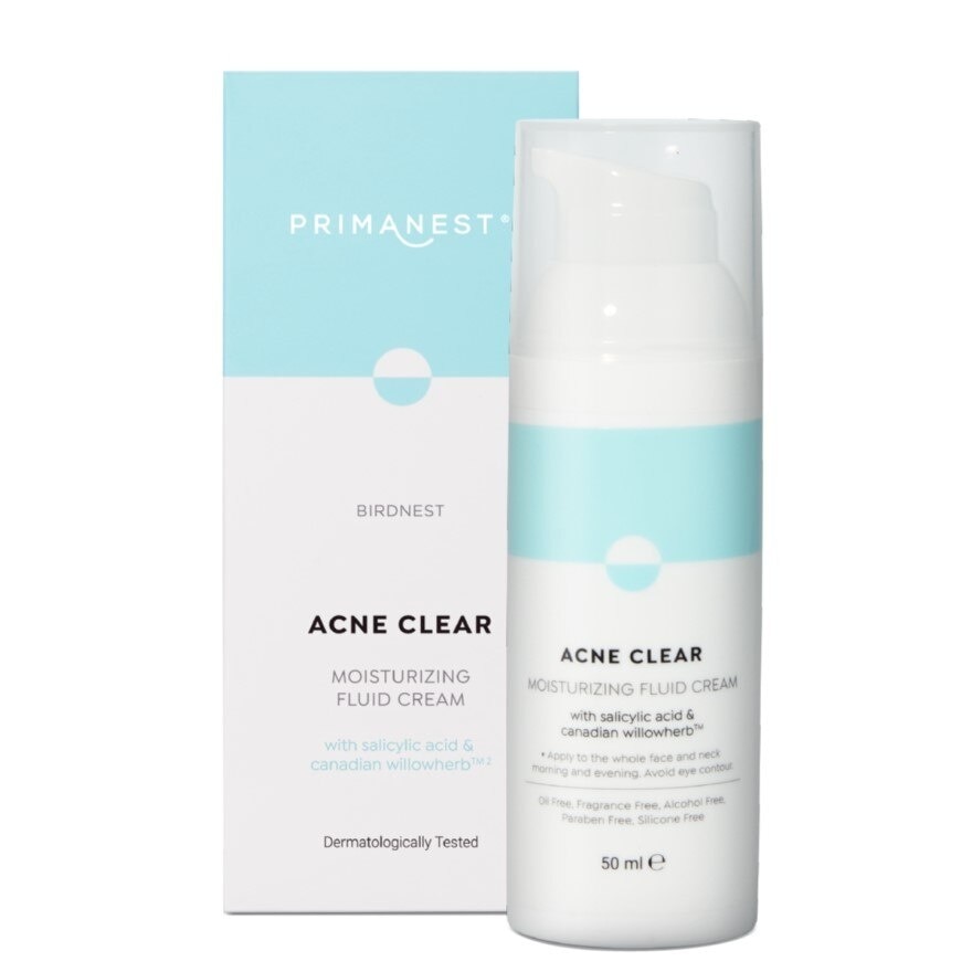 PrimaNest BirdNest Acne Clear Moisturizing Fluid Cream 50 ml.