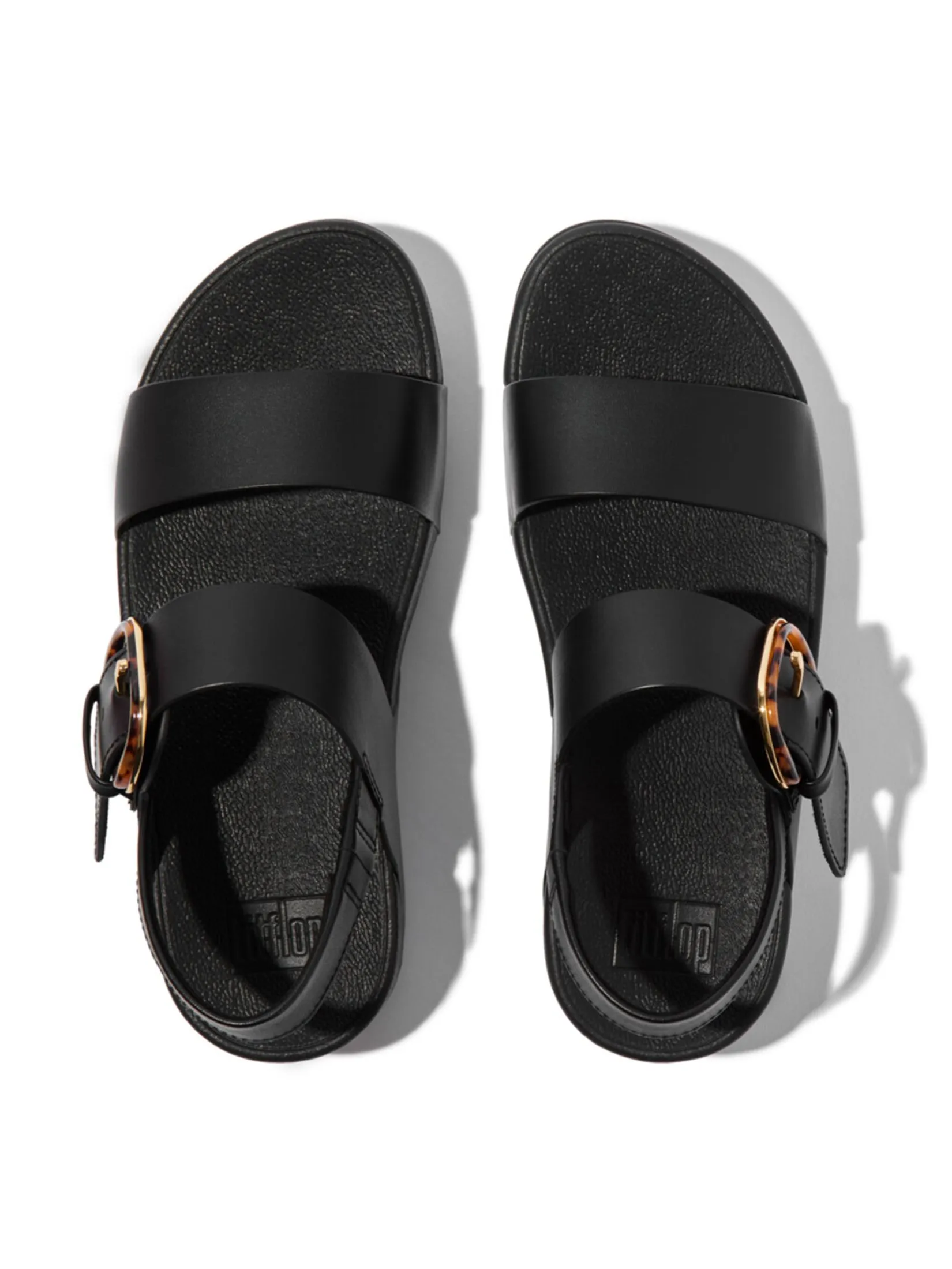FitFlop™ WOMEN'S LULU RESIN-BUCKLE BACK-STRAP BLACK